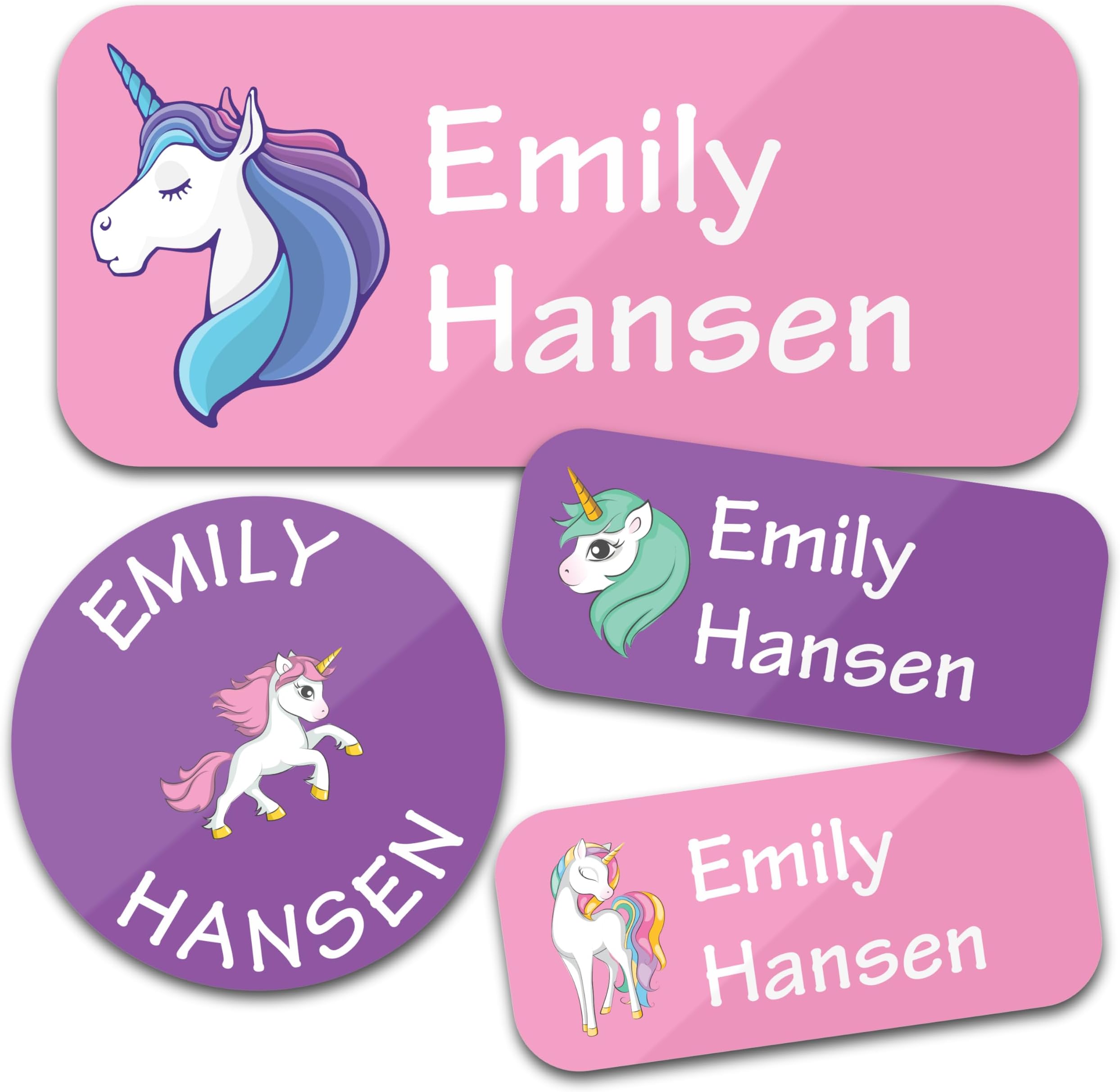 Bunny Badges Personalized Daycare Name Labels (130 Labels