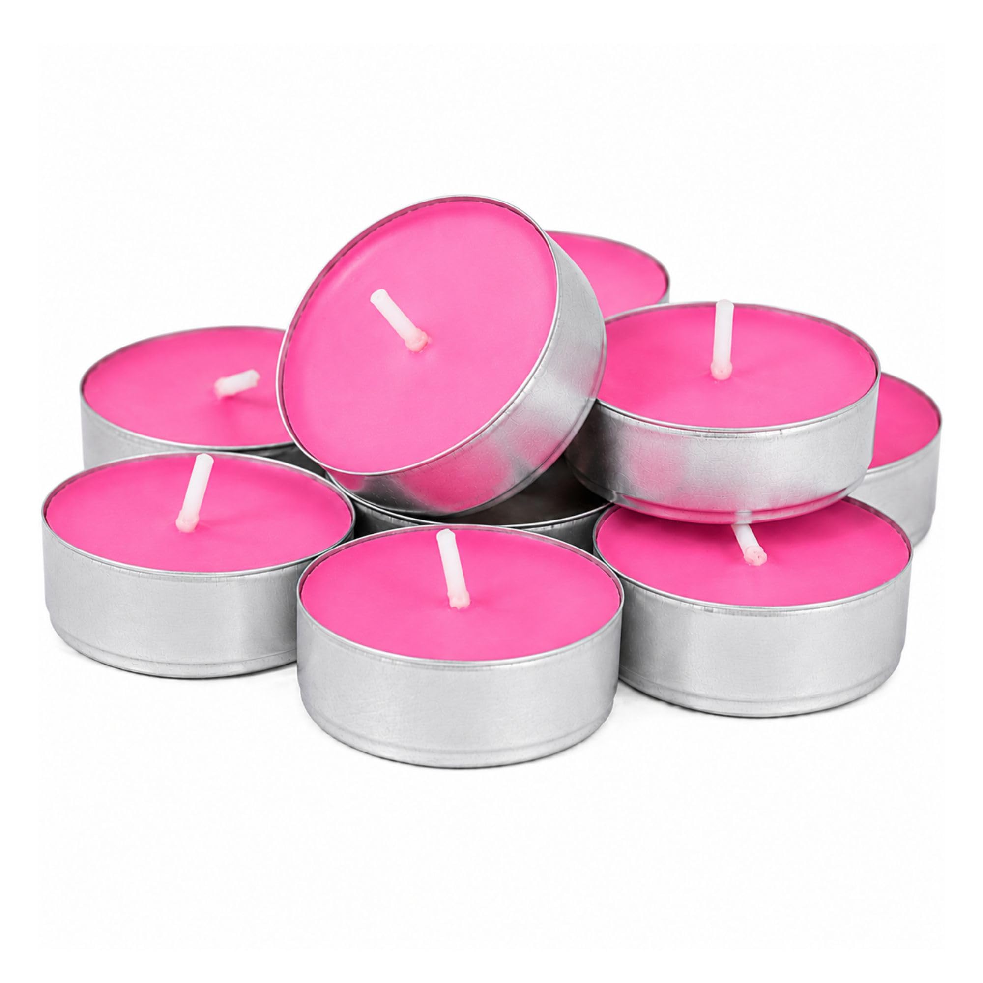 Tea Light Candles, Unscented Long Burning Smokeless White Wax Candles for Diwali Decoration, Home Décor, Candle Holders, Spa, Meditation & Romantic Lighting (25)-image-43