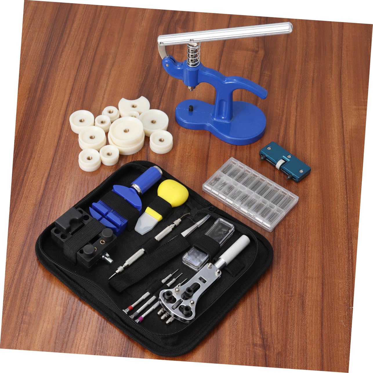 PACKOVE Kit D'outils de Réparation de Montres en Métal Plastique 409 Pièces