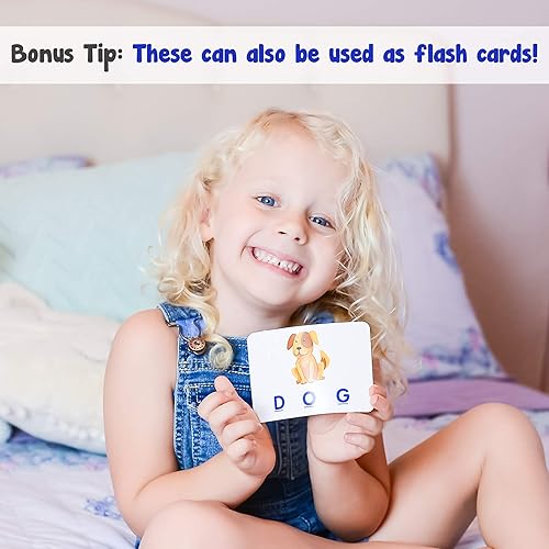 Miniatura 6 de Juego de combinación de letras Little Treasures Ayuda al reconocimiento de palabras mejora la ortografía aumenta la memoria para niños de 3años en