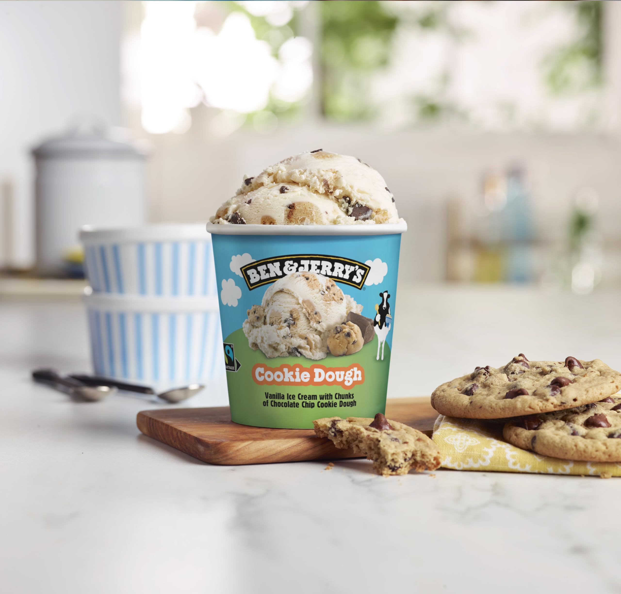 Ben & Jerry's Cookie Dough Vanilla Ice Cream Tub 465ml