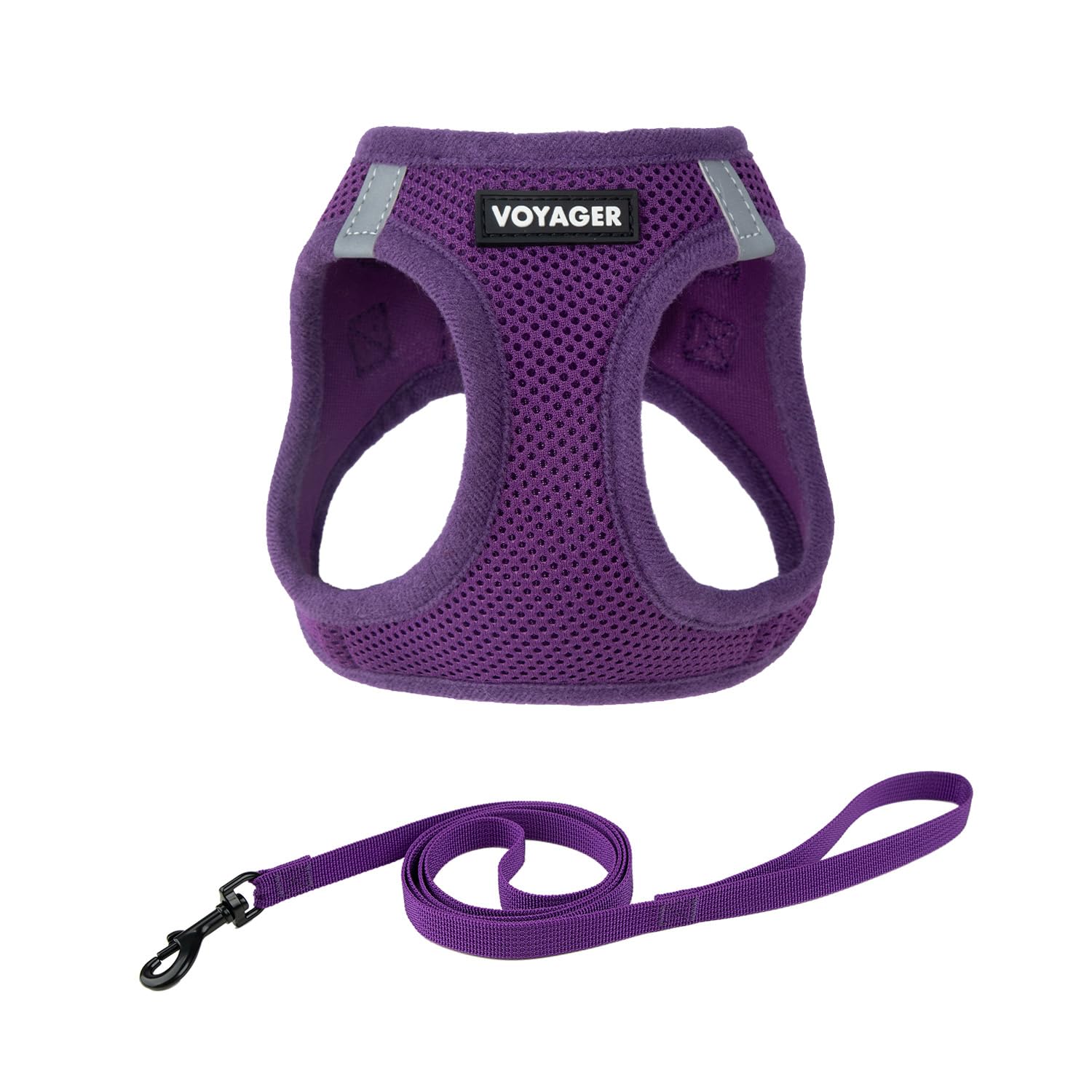 Voyager Step-in Air Cat Leash Harness Set - All Weather Mesh, Step in Vest Harness for Small and Large Cats by Best Pet Supplies - Purple, M (Chest 15-17") — image 1