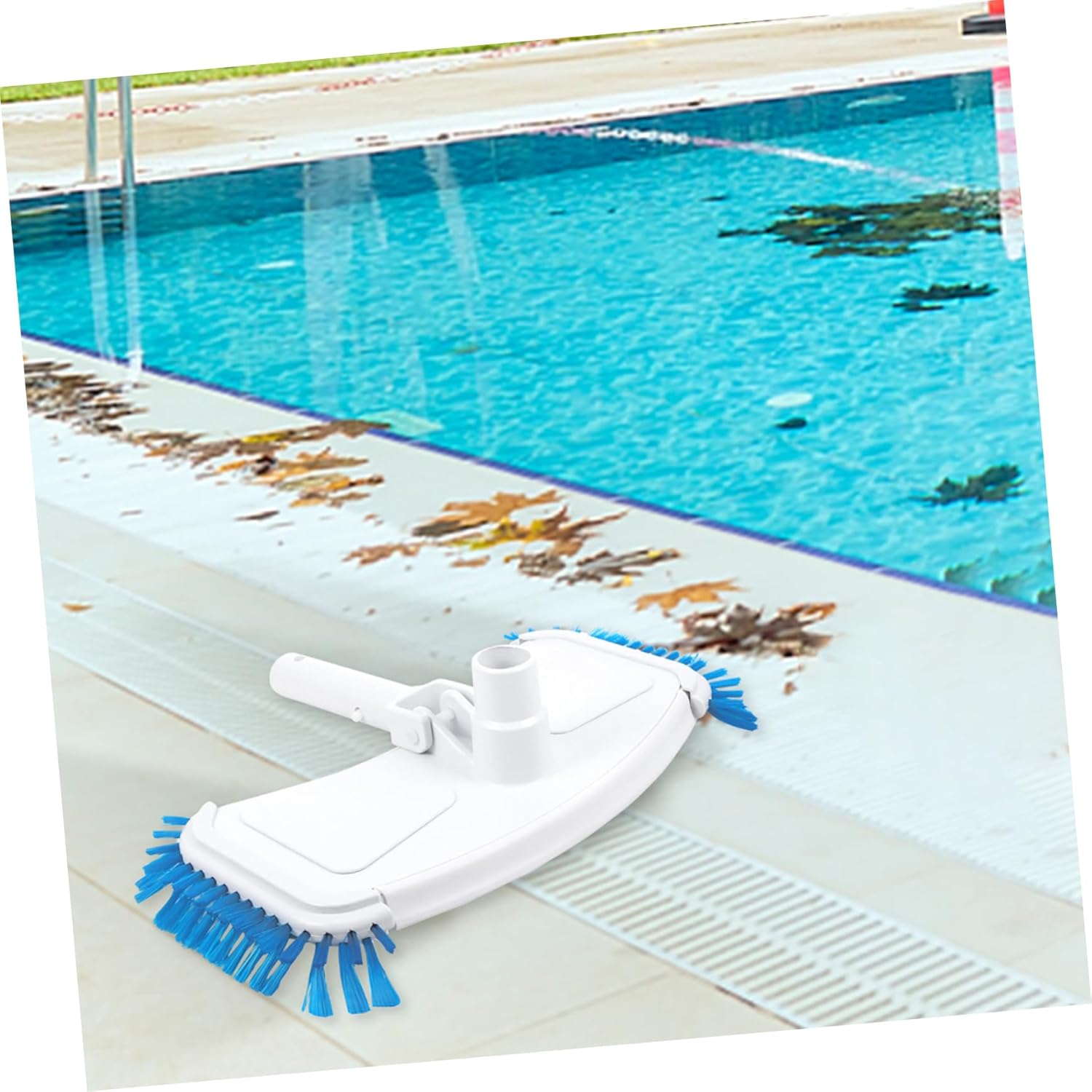 1Pc Swimming Pool Suction Head Cleaning Brush Tool for Vinyl Pools Durable and Lightweight Design Easy to Install for Home and Outdoor Use