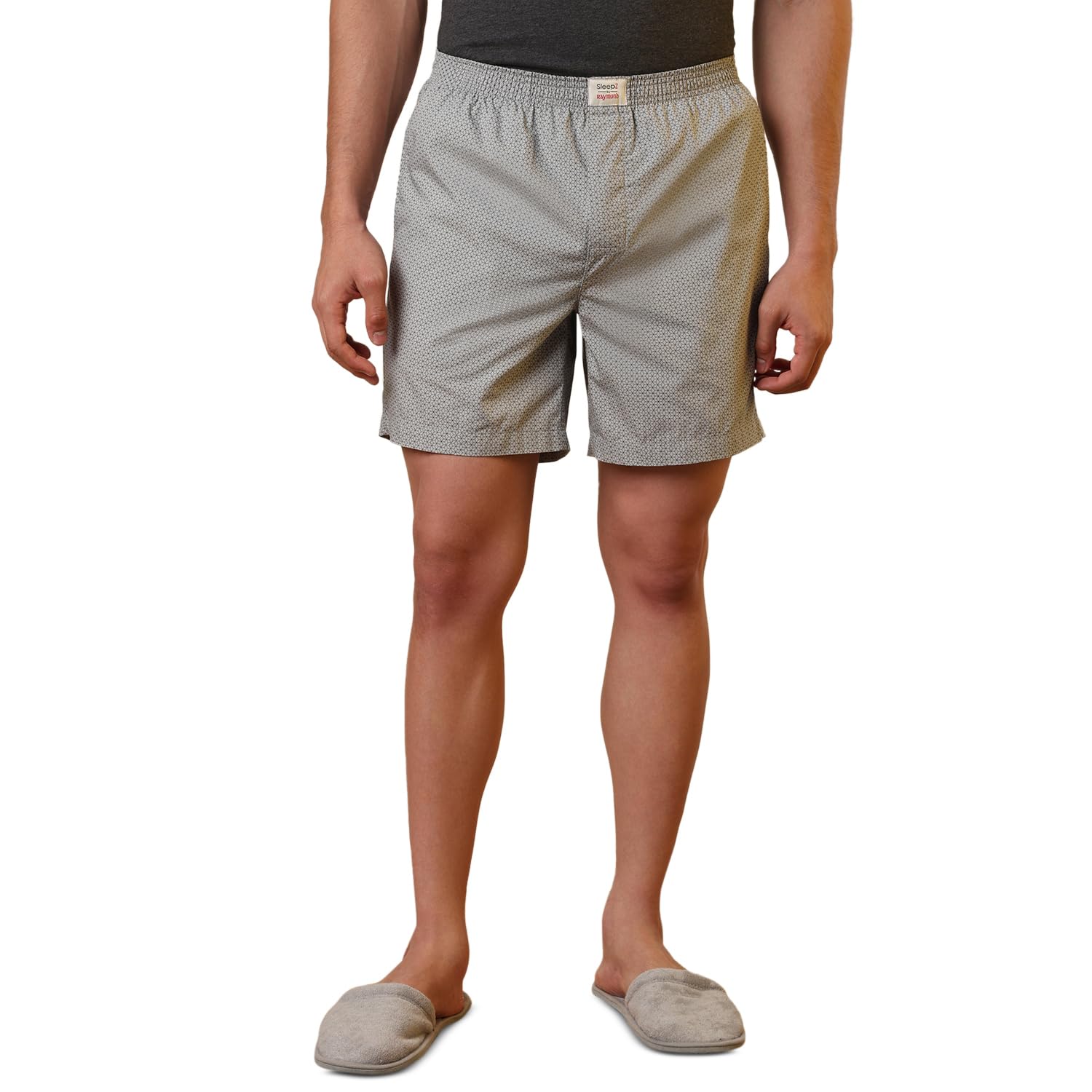 sleepz by raymond Men Flat Front Regular Fit Print Pattern Pure Cotton Boxer-picture-52