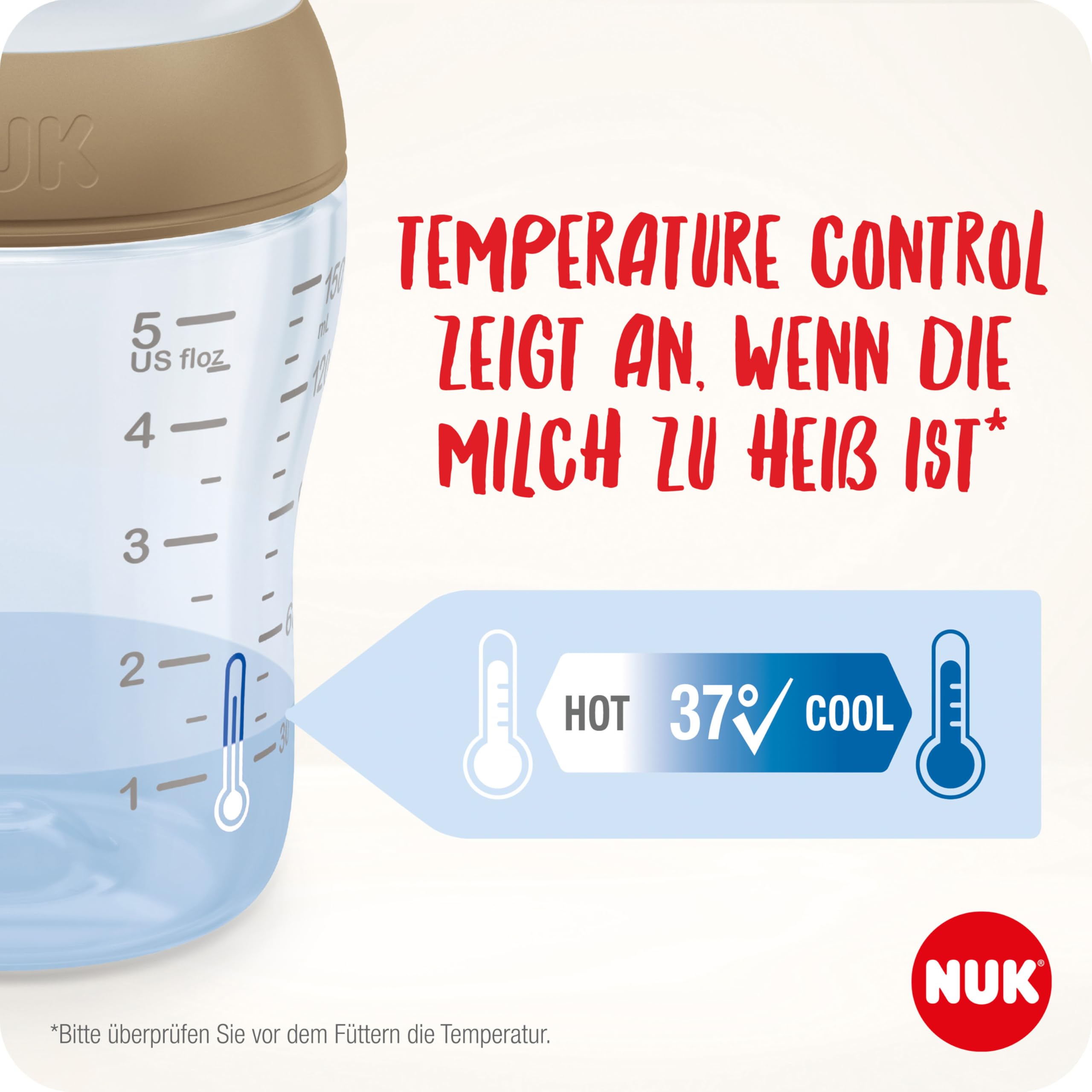 NUK Perfect Match Babyflaschenset | Ab 0 Monate | Passt sich dem Baby an | 3 Anti-Colic-Babyflaschen und Space-Schnuller | BPA-frei | Disneys Winnie Puuh | 4 Stück