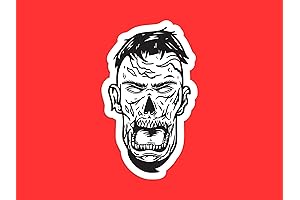 Two-Inch Zombie Sticker: A Spooktacular Addition to Your Collection