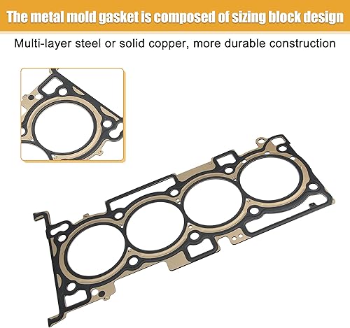 Miniatura 6 de X AUTOHAUX Junta de culata de motor para Kia Optima 2016-2020 para Kia Sorento 2016-2020 Junta Culata para 2.4L - Reemplazo de gas 22311-2GGB0