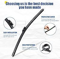 Vista 42 de Limpiaparabrisas de 24" + 20" con juegos de escobillas limpiaparabrisas traseras de 15", repuesto automotriz para Land Rover Range Rover 2017-2023