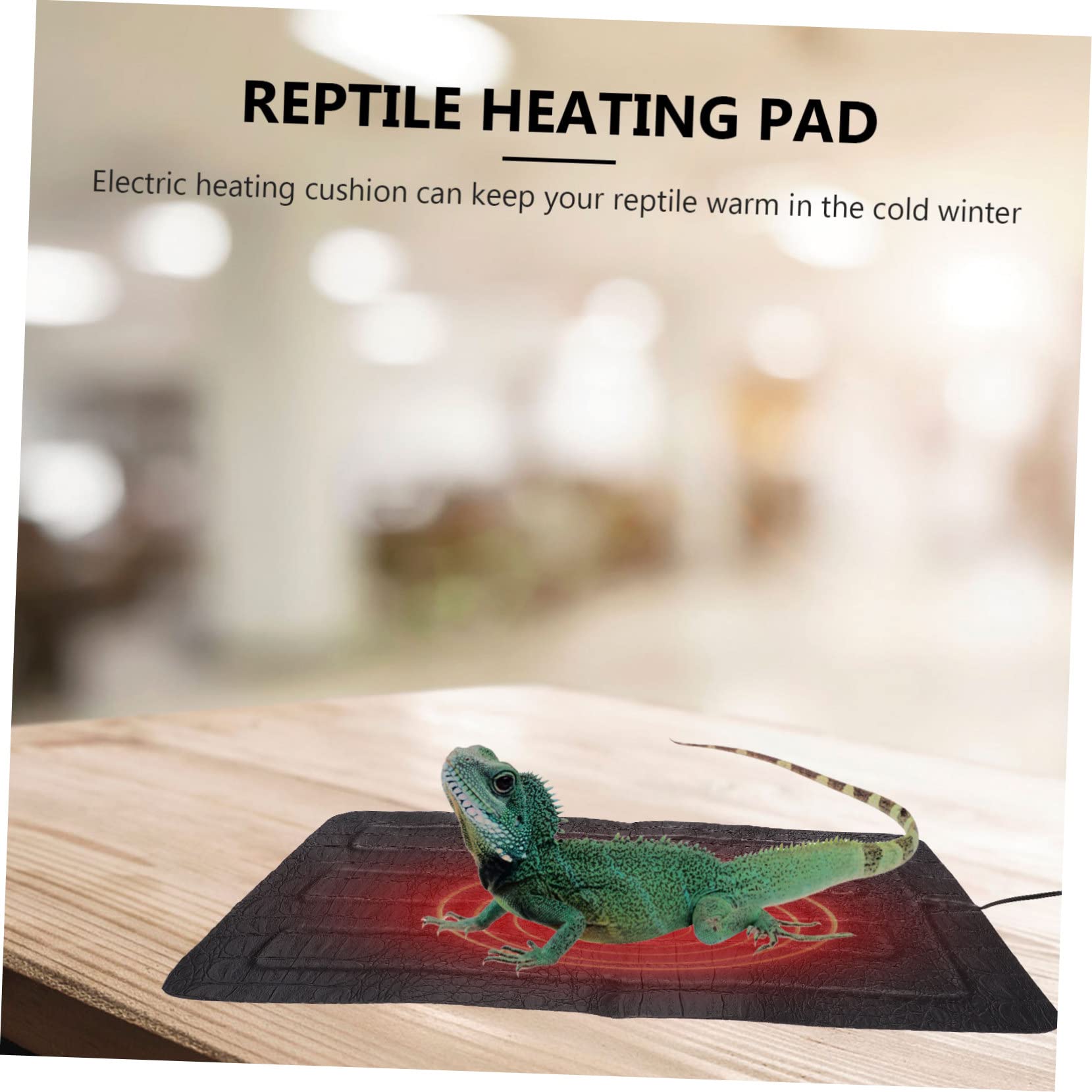 Toddmomy Tappetino Riscaldante Rettili con Regolazione USB Riscaldamento Uniforme per Lucertole Tartarughe e Animali Domestici Invernali