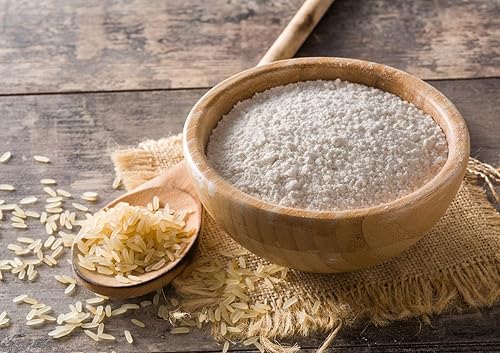 Miniatura 4 de Harina de arroz integral orgánica, 12 onzas, sin OMG, finamente molida a partir de arroz de grano largo, sin blanquear, sin tratar, comida vegana,