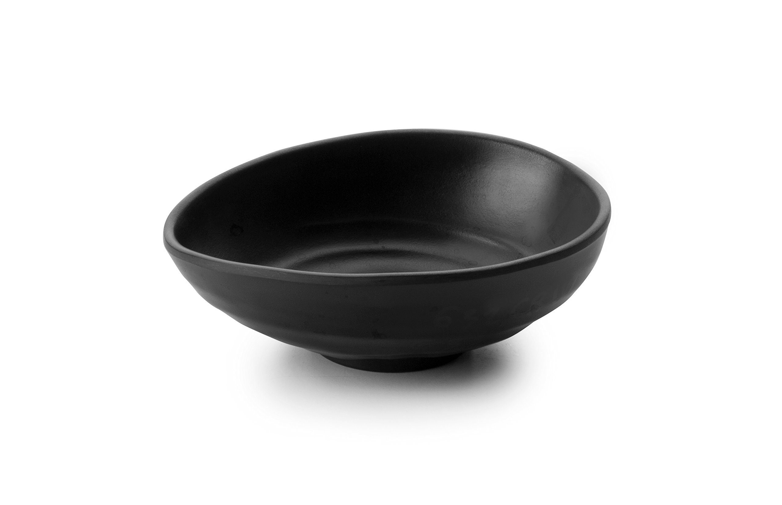 Lacor 63368 Oval Melamine Tray, 17 x 13 x 5 cm, Black