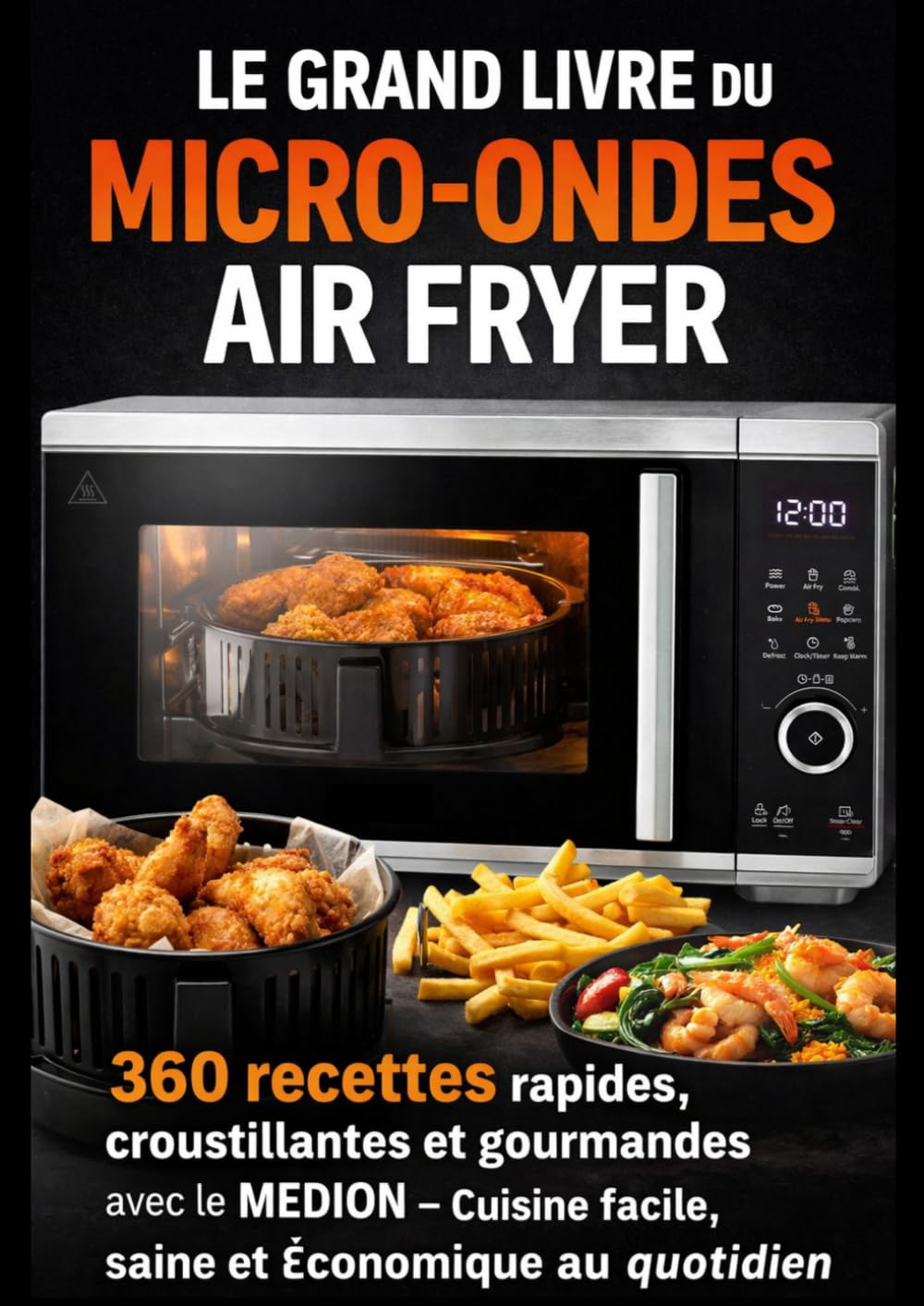 LE GRAND LIVRE DU MICRO-ONDES AIR FRYER 360 recettes rapides, croustillantes et gourmandes avec le MEDION – Cuisine facile, saine et économique au quotidien