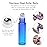 PrettyCare 60 Pack, 10 ml Essential Oil Roller Bottles with Stainless Steel Roller Ball - Bulk Refillable Leak-proof Empty Thick Rainbow Glass Roll on Bottles with Metal Caps for Travel, Perfume