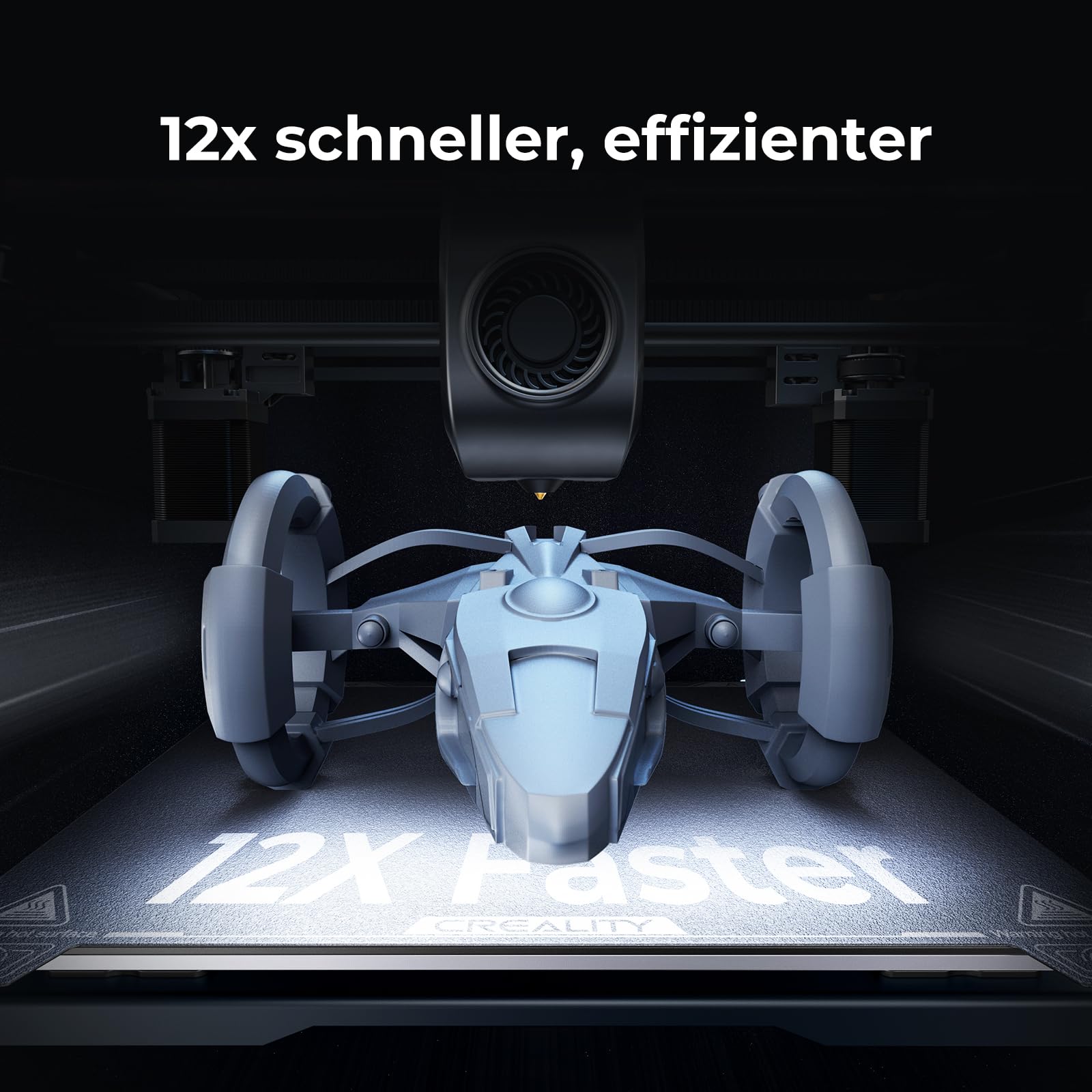 Creality K1 Stampante 3D 600 mm/s ad Alta Velocità, Nessun Intasamento degli Ugelli, fino a 300℃ di Stampa, Livellamento Automatico, Raffreddatore a Doppia Ventola, per Principianti, 220*220*250mm