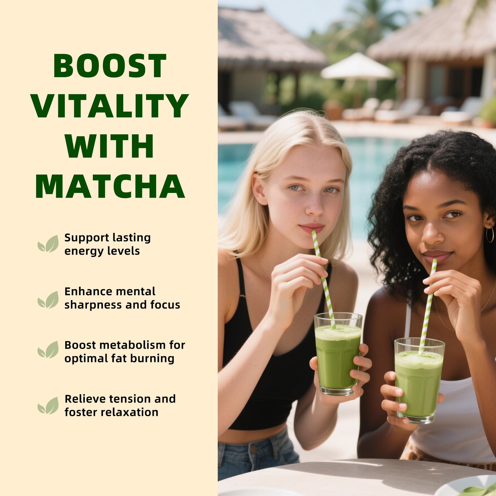 TEANAGOO Matcha Powder Ceremonial Grade Premium Green Tea for Latte Breakfast Beverage Daily Green Tea USDA Organic Ceremony — view 8