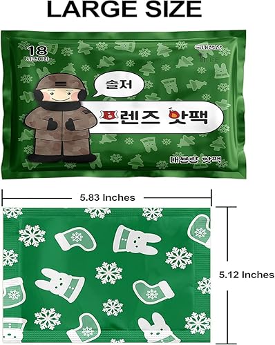 Miniatura 9 de INLIFE, 30 paquetes, calentadores grandes de manos y cuerpo hechos en Corea, súper cálidos y de larga duración, hasta 18 horas de calor, inodoros,