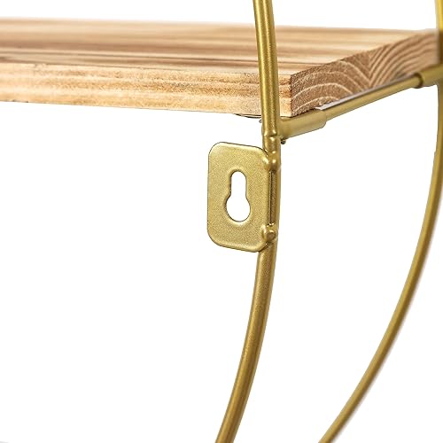 Miniatura 5 de Asense Estantes flotantes para pared y mesa, estante de decoración de estilo geométrico de madera para baño, dormitorio, sala de estar, cocina,