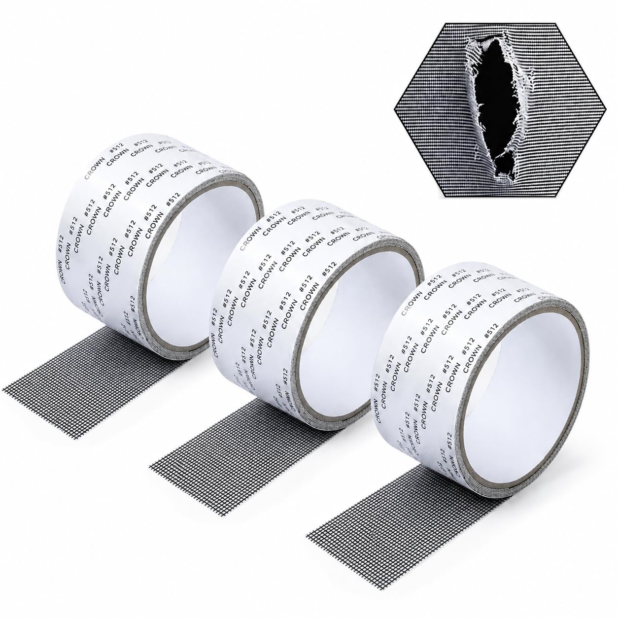 Secopad Grey Fly Screen Repair Tape, 5 cm x 4.5 m Fly Screen Repair Kit, Self-Adhesive & Waterproof Mesh Repair Plaster — Amazon image 7