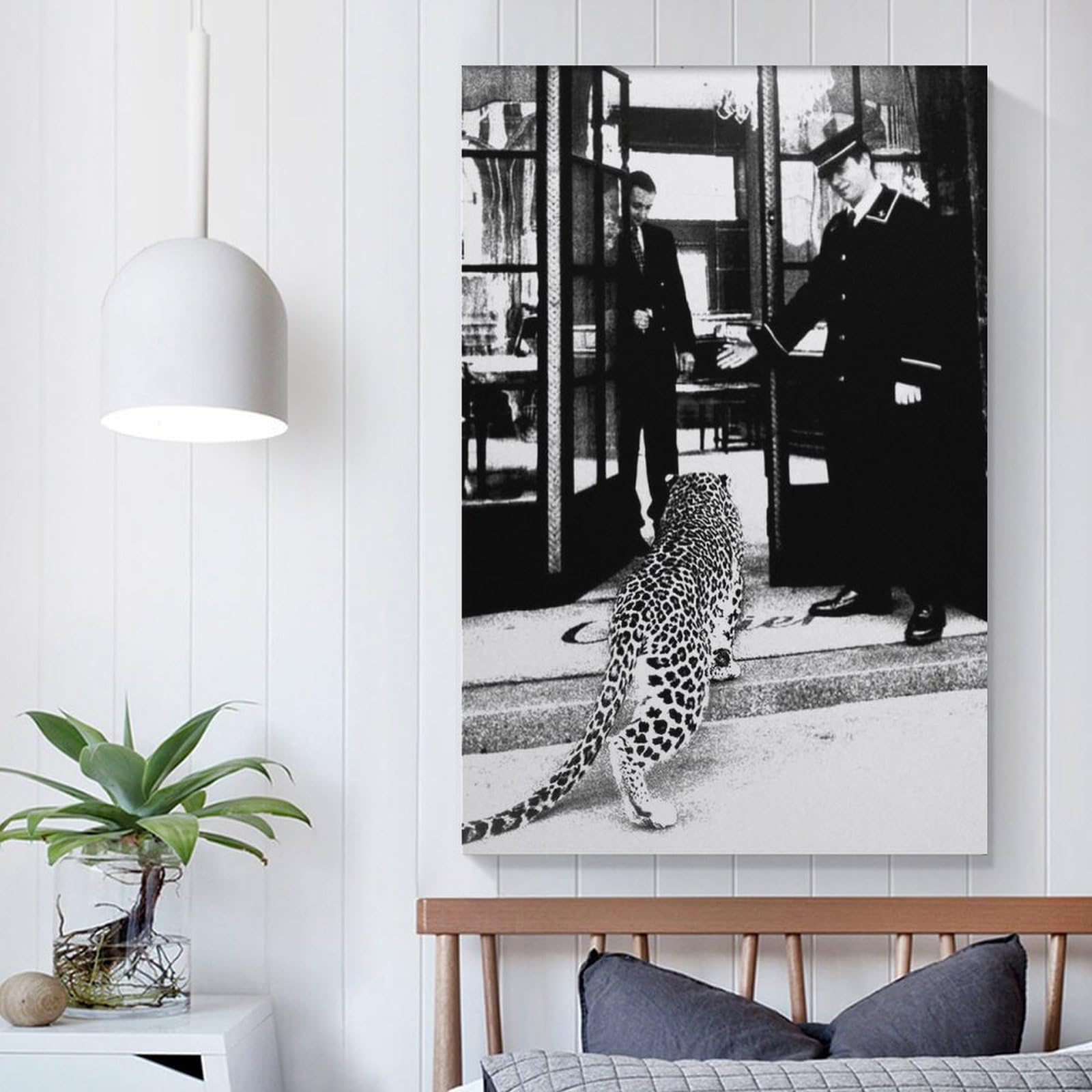 Tableau Toile 'Panthère Noire' - Impression Haute Définition - Plusieurs Tailles (20x30cm à 60x90cm) - Prêt à Accrocher - Décoration Murale Salon, Chambre, Bureau