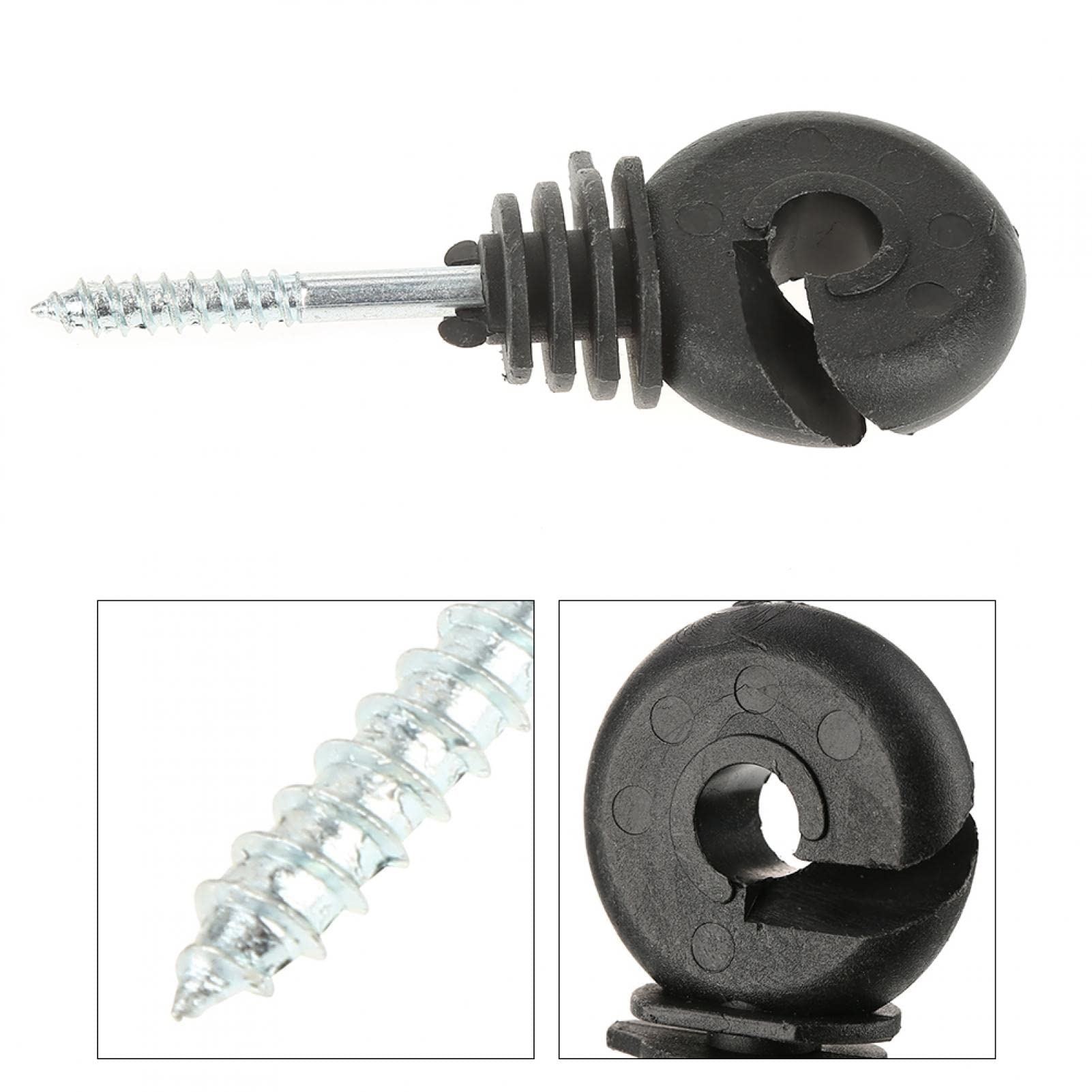Isolatore ad Anello in Plastica per Filo e Corda Elettrica 19 mm – 25 Pezzi Isolatore ad Anello in Plastica per Filo e Corda Elettrica 19 mm – 25 Pezzi