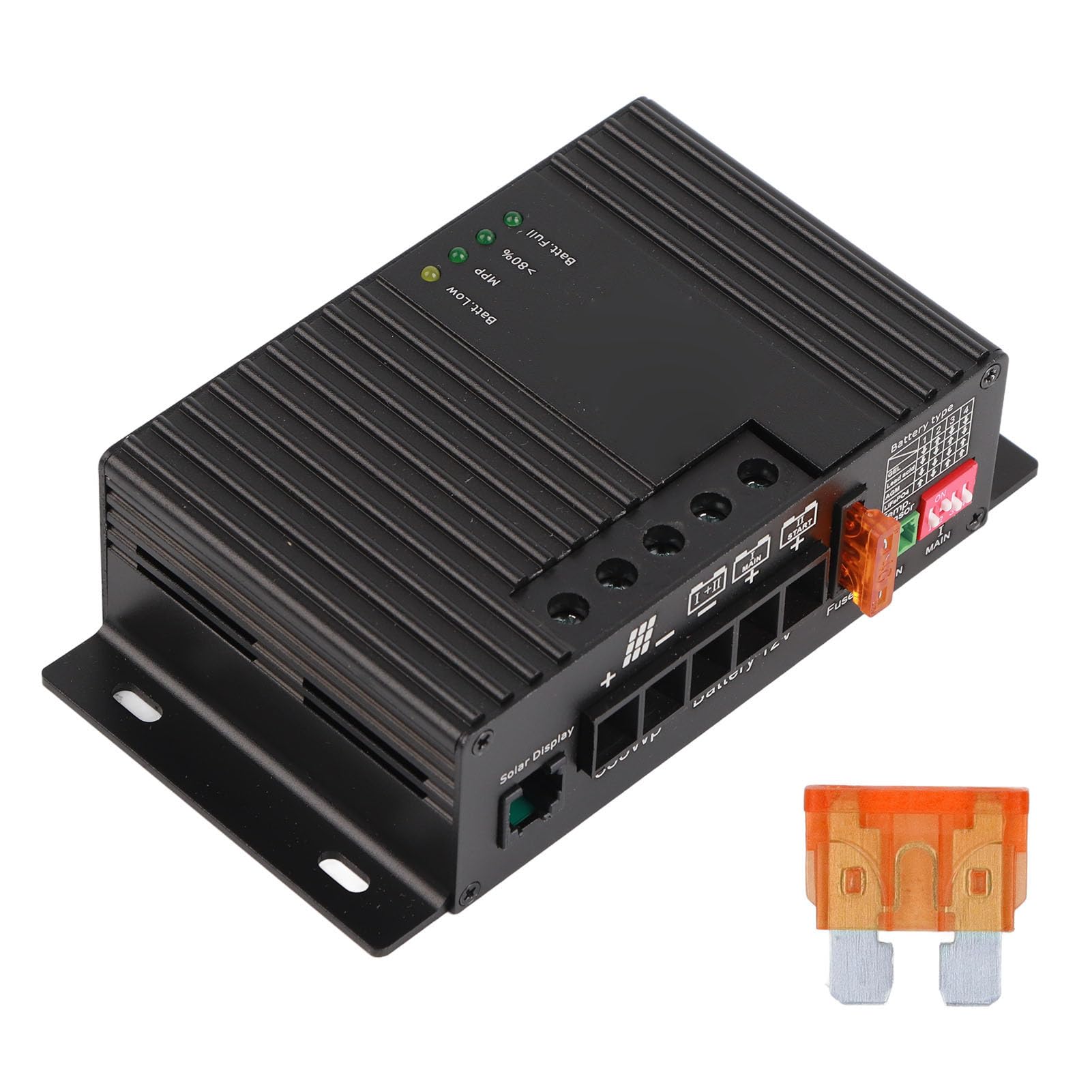 Regolatore di Carica Solare 12V Regolatore di Scarica del Caricatore del Pannello Solare MPPT Carica Doppia della Batteria (MPPT5025A DOPPIA (25A))
