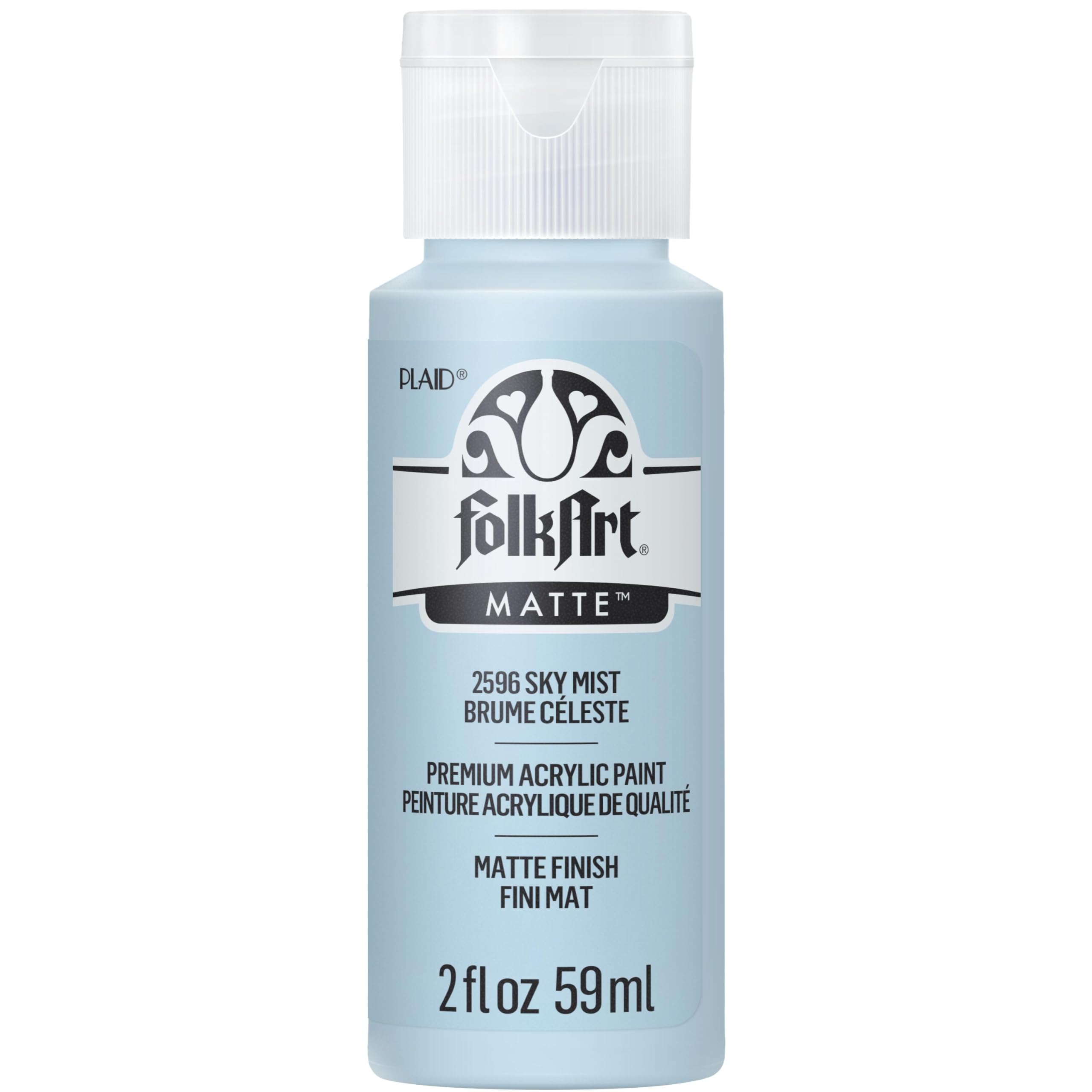 FolkArt Acrylic Paint in Assorted Colors (2 oz), 2596, Sky Mist