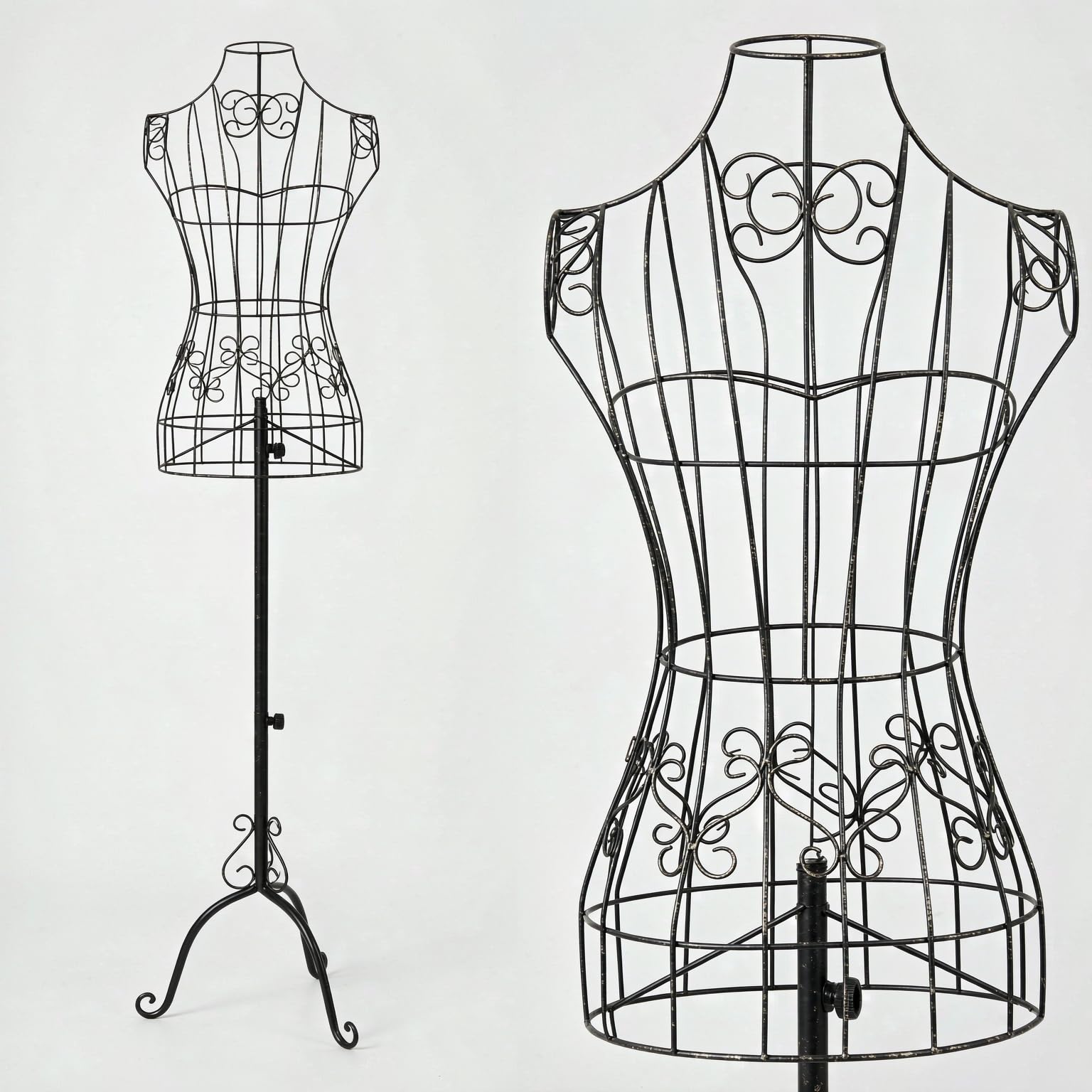 Mannequin de couture en métal, 140-160 cm, réglable en hauteur