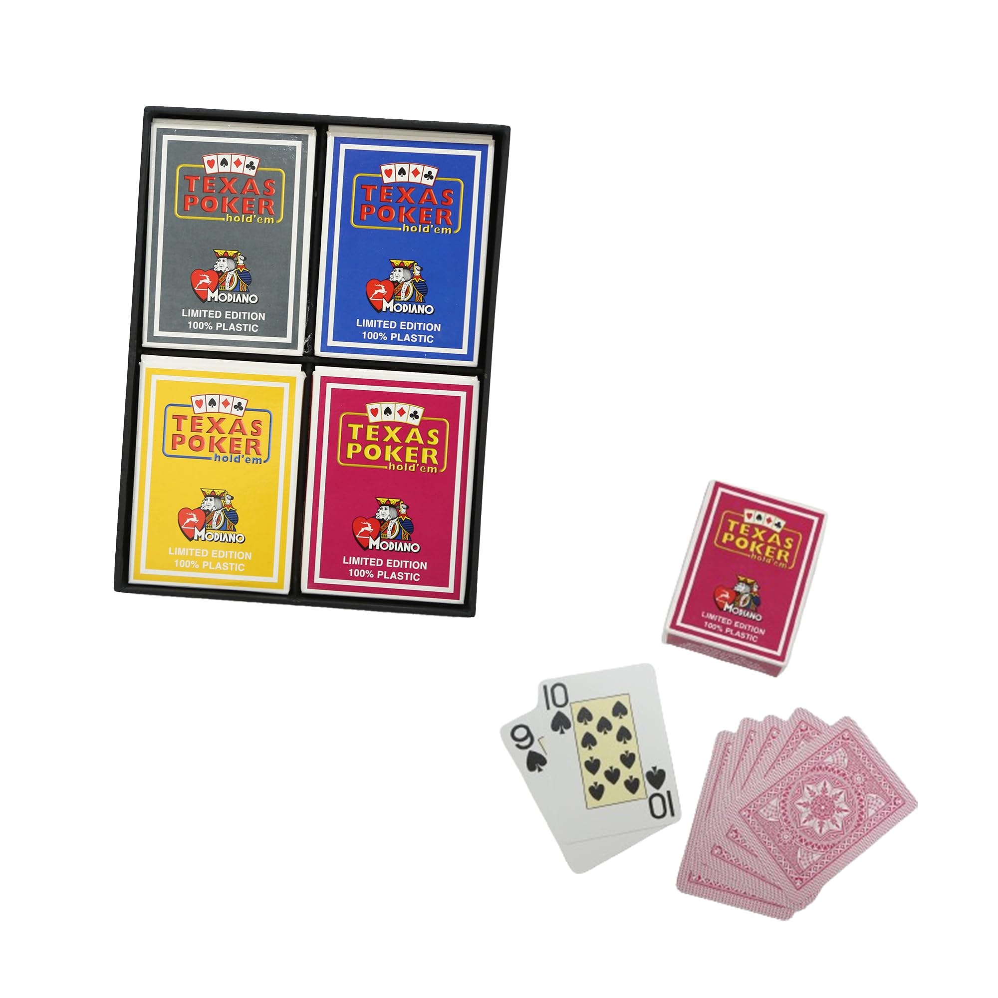 POK3R STUFF INDIAModiano Pack of 4 Limited Edition Playing Cards