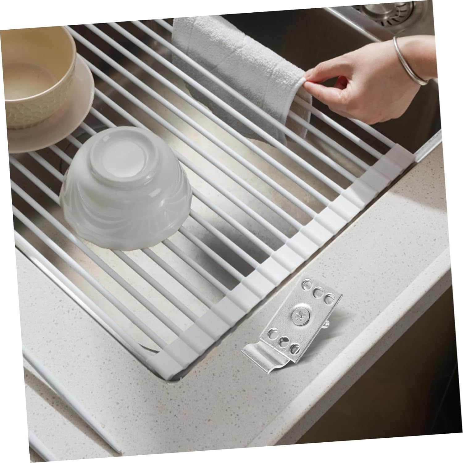 60sets Kitchen Sink Clips Sink Accessories Undermount Bracket Kit Sturdy Mount