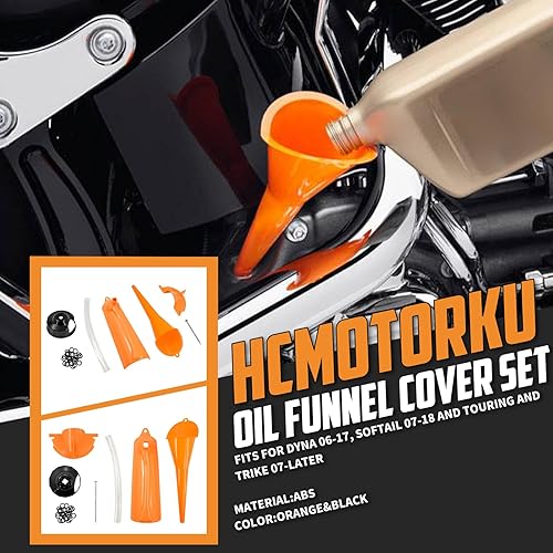 Miniatura 10 de HCmotorku Embudo de llenado de aceite sin goteo, embudo de filtro de aceite para caja primaria, embudo de llenado de aceite, llave de filtro de