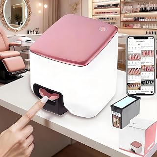 Nail Printer Nail Art Machine 2026 New,Portable 3D Nail Painting Machine, 1000+ Designs,DIY Nail Printer Control Through Mobile App for Home Salon,Cute Girls Women Gift-English Instruction Manual