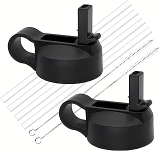Replacement Wide Mouth Straw Lids for Hydro Flask Lids with Straw Compatible with HydroFlask Wide Mouth Water Bottle 32 40 64 oz