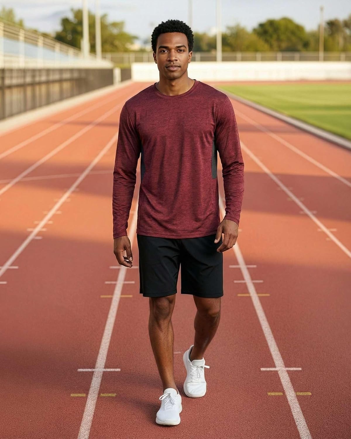 Real Essentials 4 Pack: Mens Long Sleeve Dry Fit T Shirts Hiking Fishing Workout Gym Work Sun UPF 50 Wicking Running Tee - Image 6