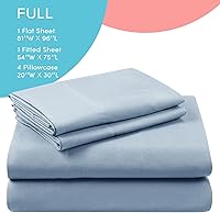 Vista 2 de Comfort Spaces - Juego de sábanas de 4 piezas Coolmax supersuave y resistente a la decoloración que absorbe la humedad con elásticos alrededor que