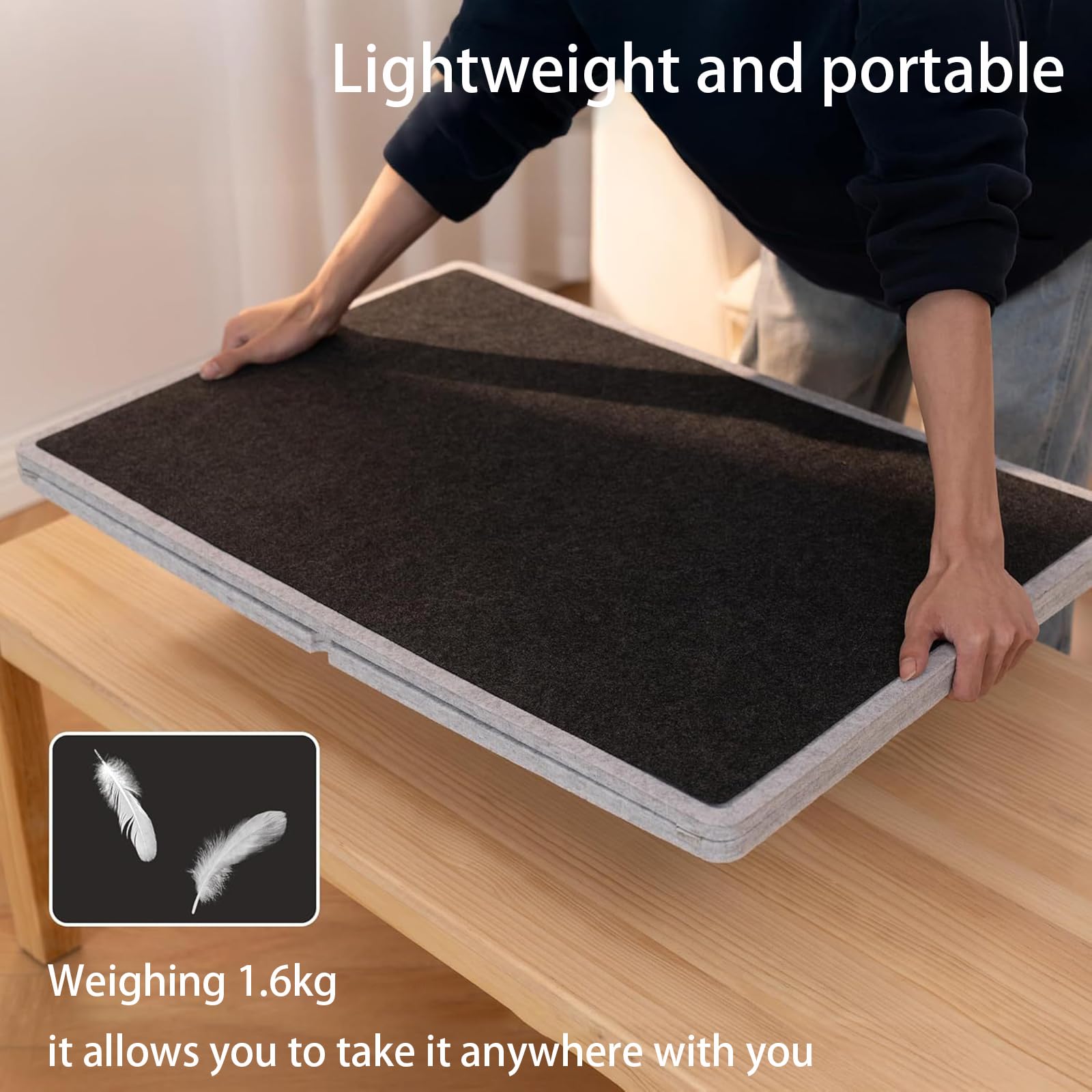 Mesa De Rompecabezas Plegable,Tablero De Rompecabezas De Fieltro Liviano,Mesa De Rompecabezas Inclinable,Superficie Antideslizante,Ahorrar Espacio,para El Hogar
