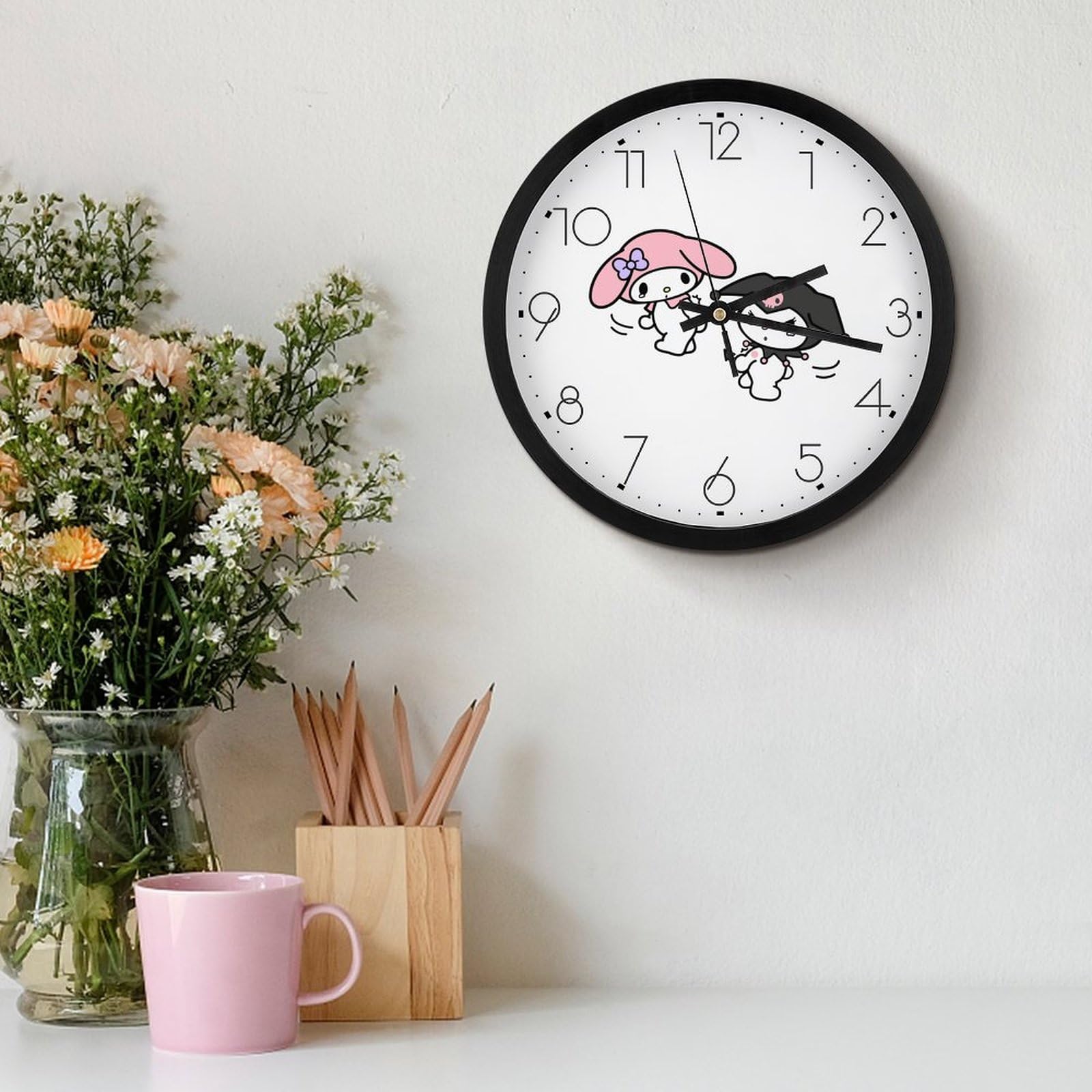 Amazon.co.jp: 掛け時計 マイメロディ クロミ 壁掛け時計 時計 壁掛け