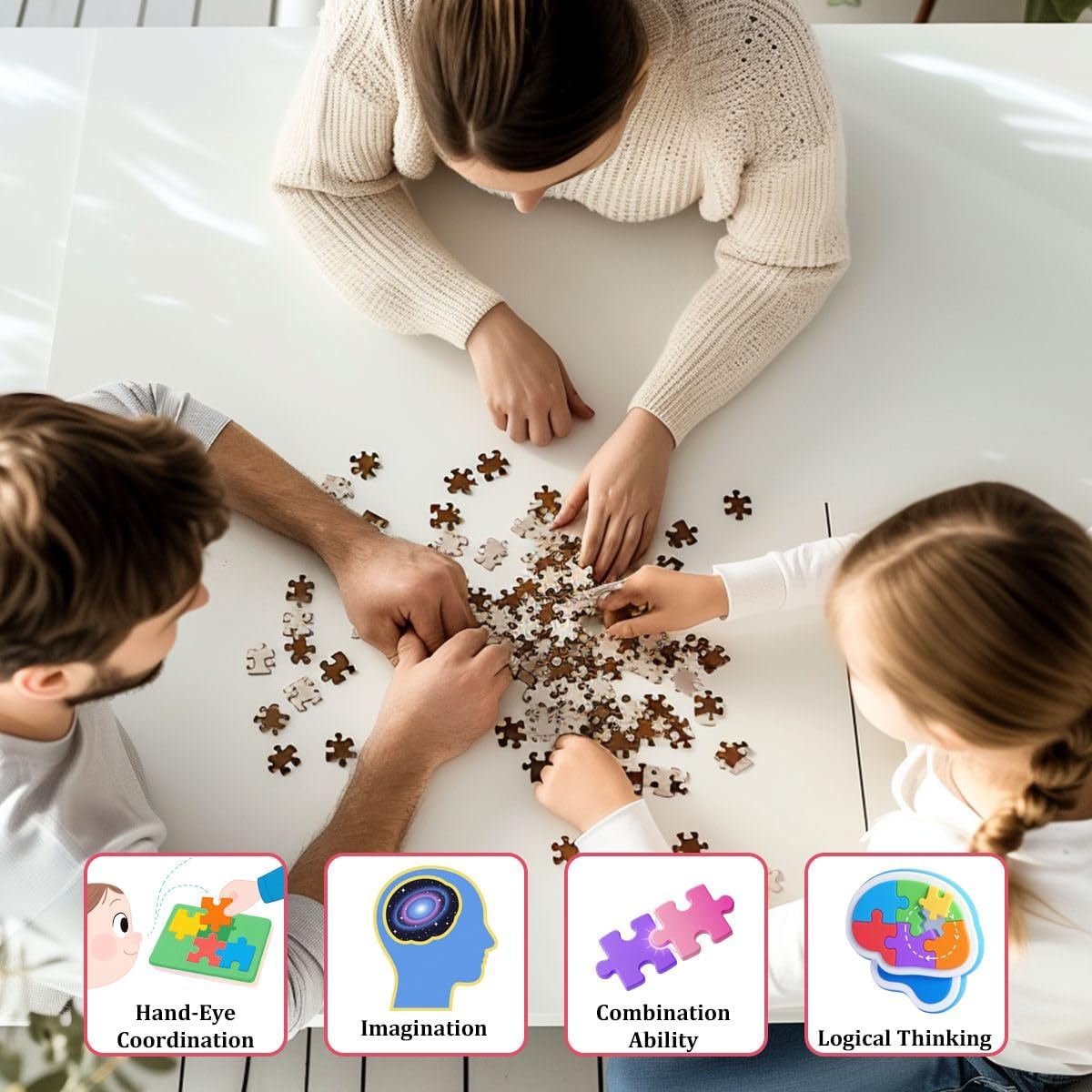 Puzzles for Adults 1000 Pieces Chinese Food Jigsaw Puzzles for Family Challenging Game Night Funny Puzzle Adults Children Stress Relief Toy Gift