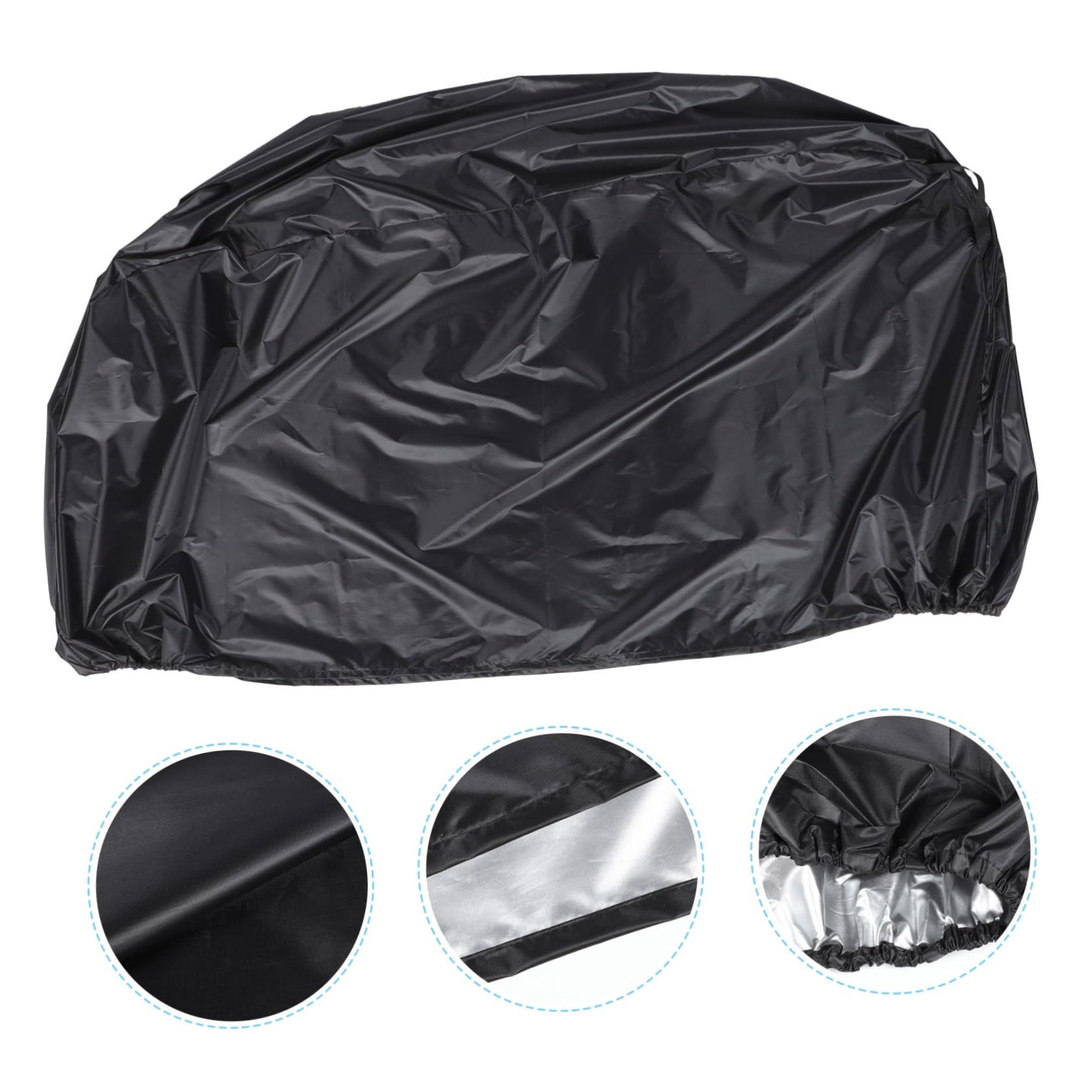 Fahrradabdeckung für Mountainbikes, 210d Oxford Gewebe, Schwarz