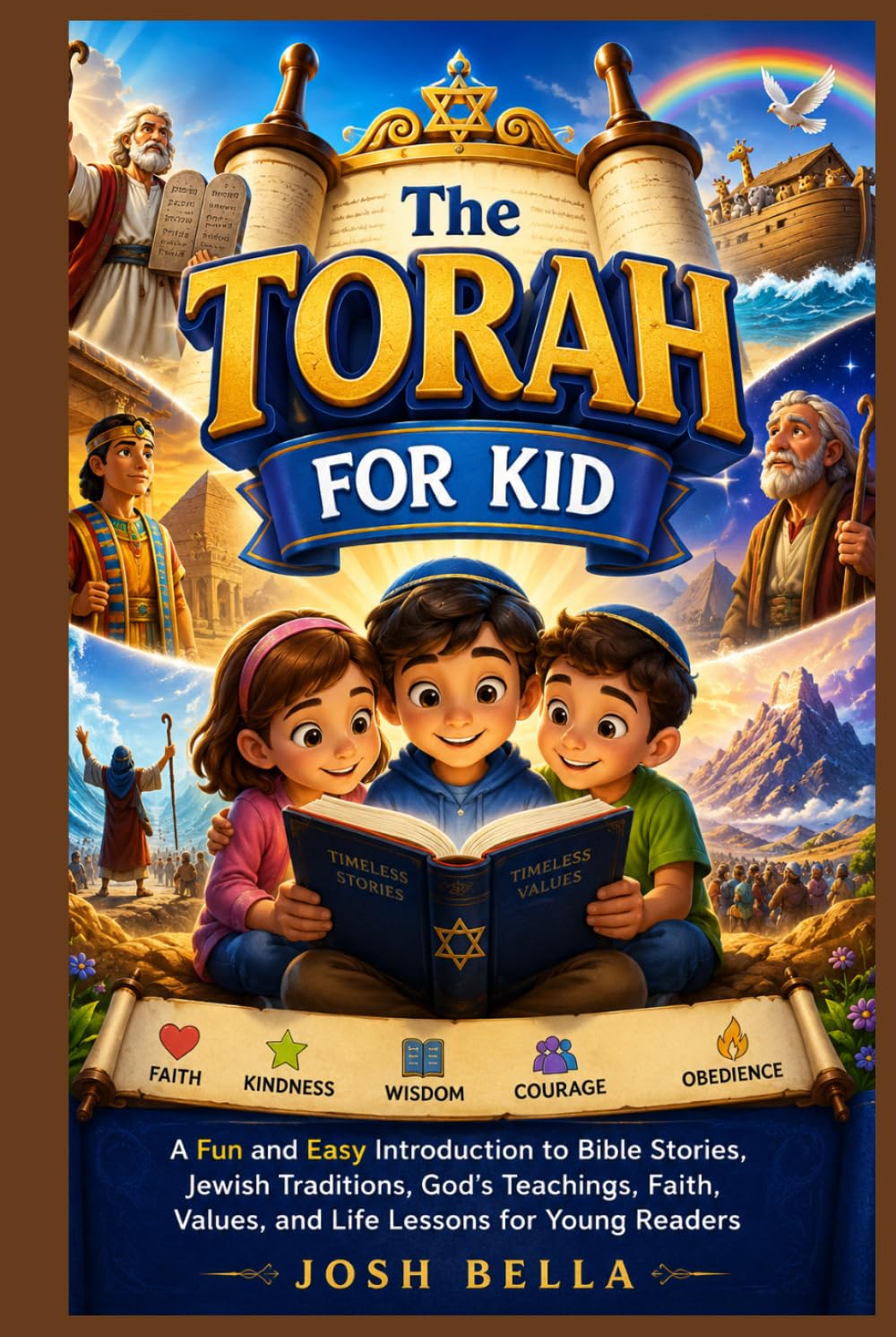 The Torah for Kid: A Fun and Easy Introduction to Bible Stories, Jewish Traditions, God's Teachings, Faith, Values, and Life Lessons for Young Readers