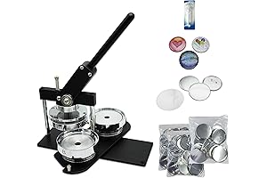 4" Circle Button Maker Kit for Custom Badge Pins, Keychains, Bottle Openers and More!