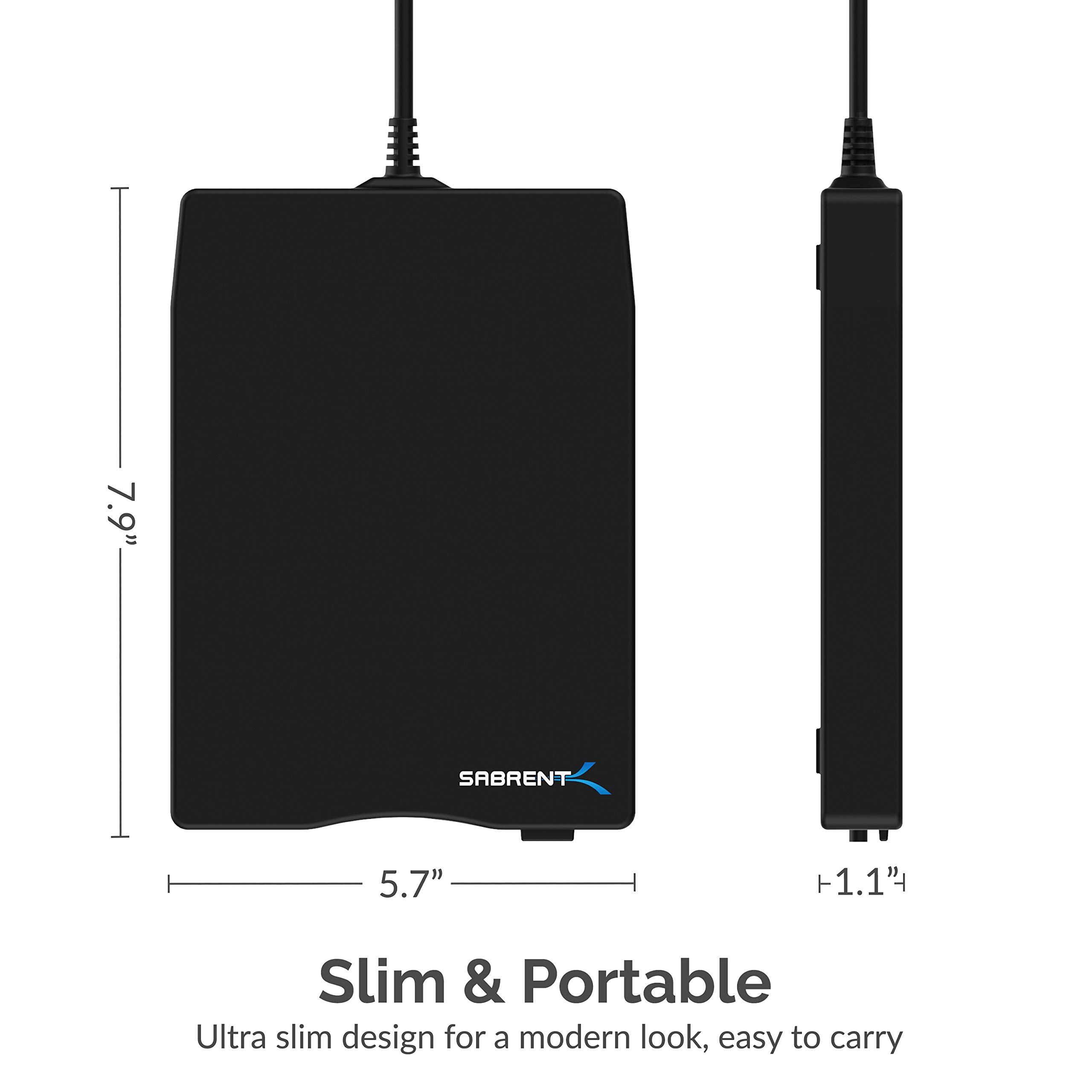Sabrent External USB 1.44 MB 2X Floppy Disk Drive (FLUDRV) Buy Online