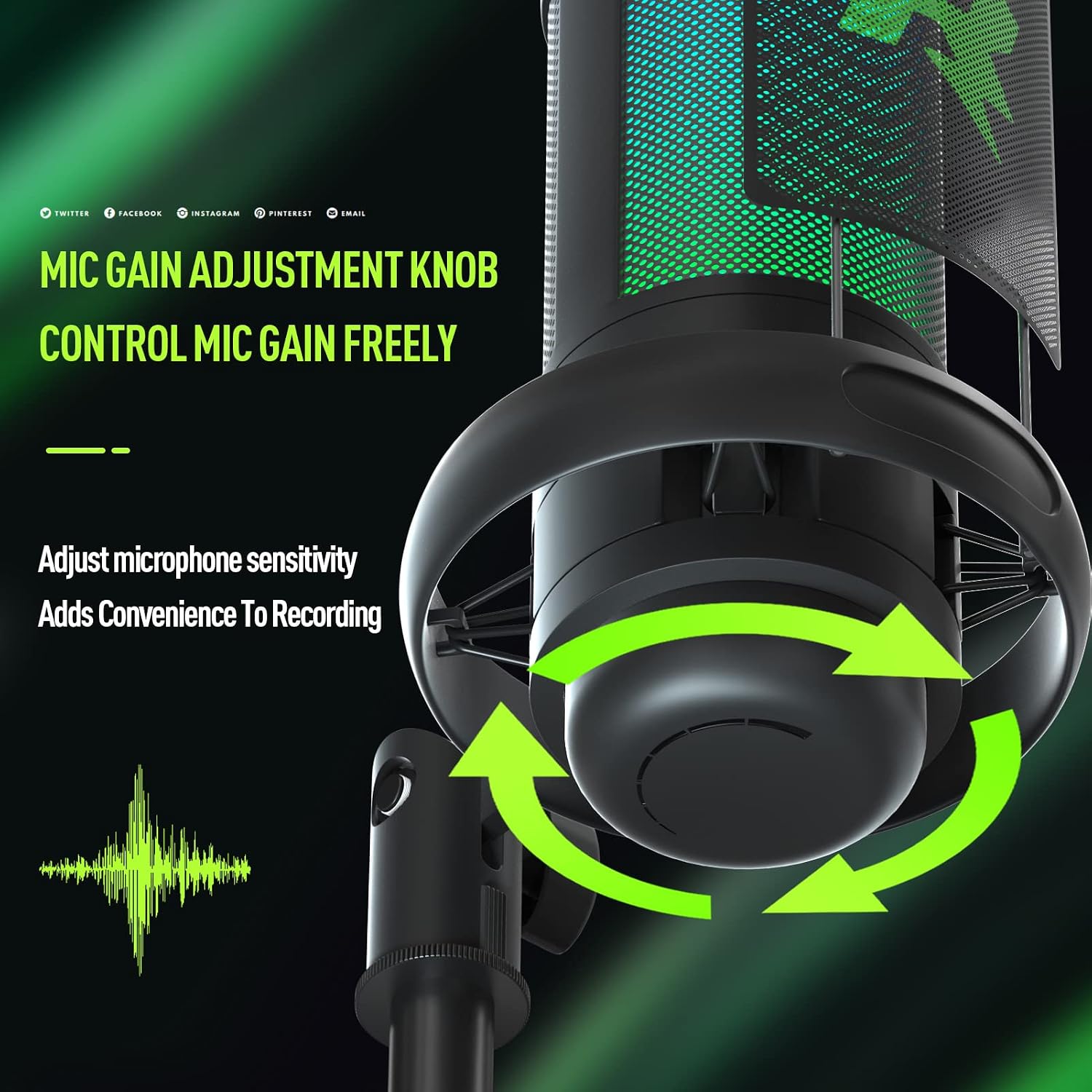 Riworal Rg03 Usb Rgb Gaming Computer Microphone User Manual 