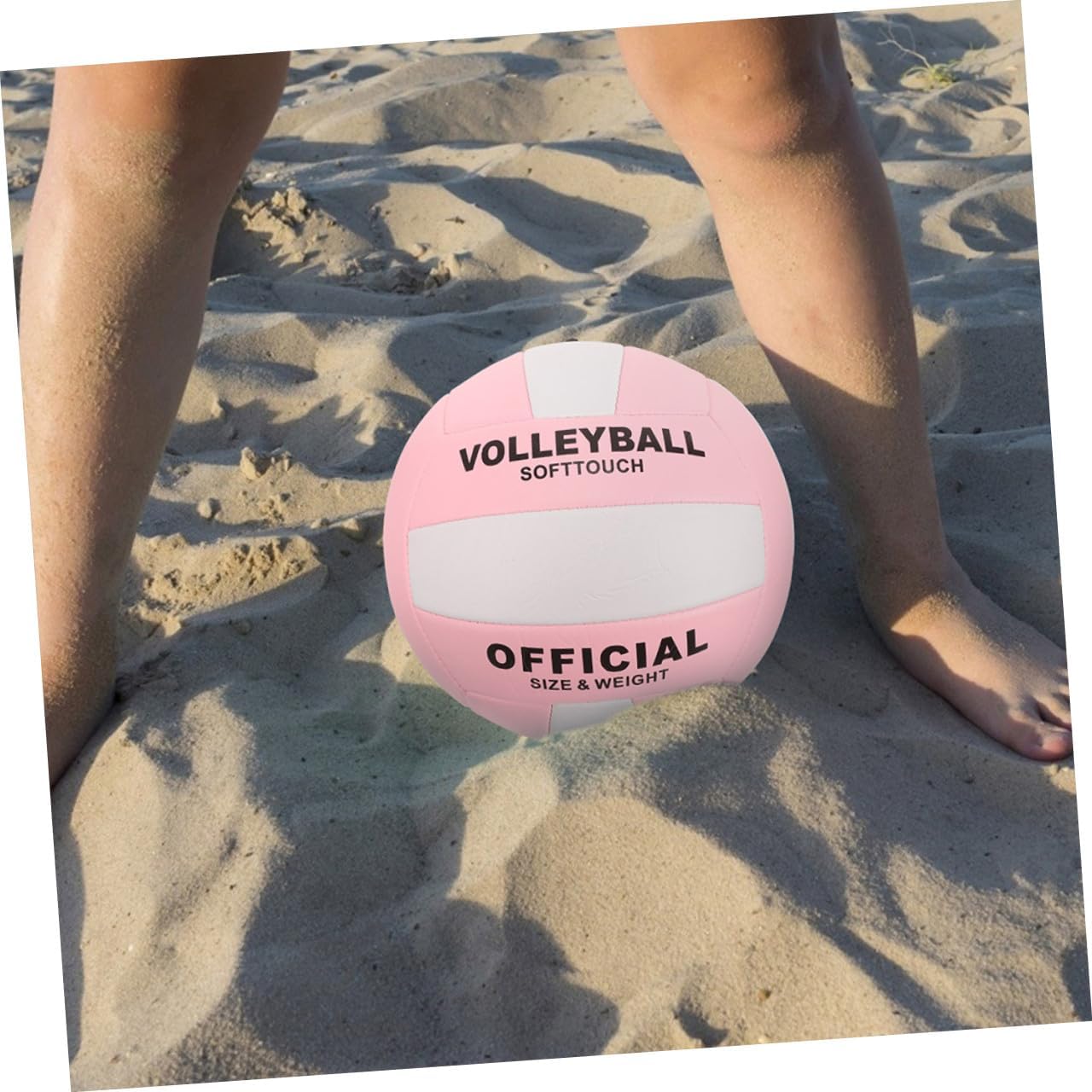 Soft Indoor Volleyball 5# Size, Machine-Sewn Explosion-Proof Pu Material, White Training and Competition Ball for Adult Sports and School Exams