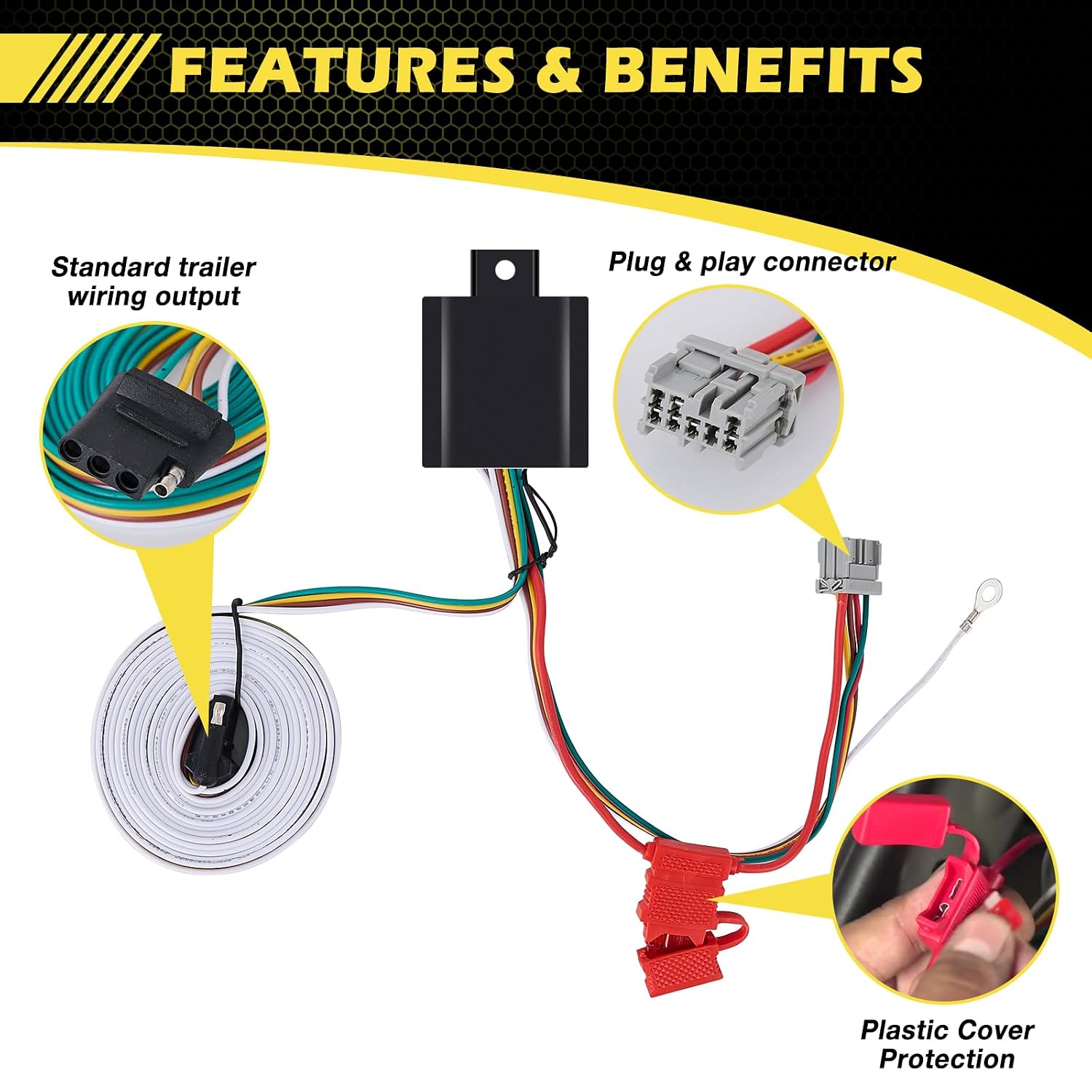 Trailer Wiring Harness for 2005-2010 Honda Odyssey 56161 T-Connector