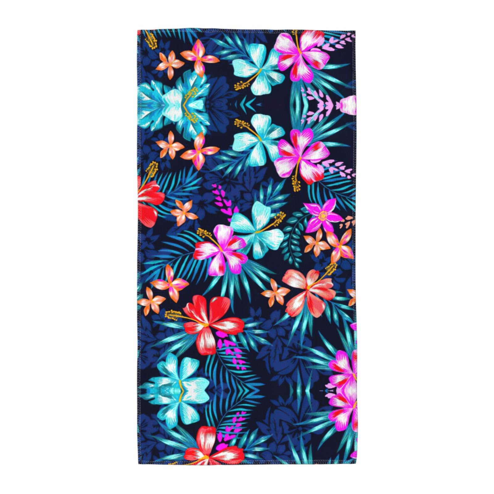 SDEGTHO Floral Blue Fashion Printed Bath Towel High Water Absorption For Hiking Trip