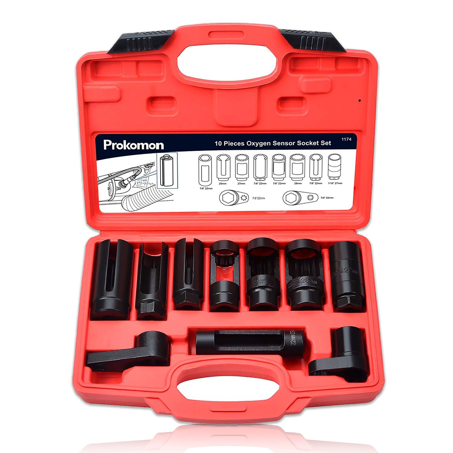 10pcs Oxygen Sensor Socket Set