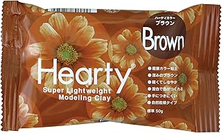 パジコ 軽量粘土 ハーティクレイ ブラウン 50g 301259 日本製