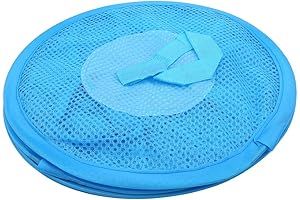 Space-Saving Mesh Hanging Storage Baskets for Underwear, Socks Organization (Blue)