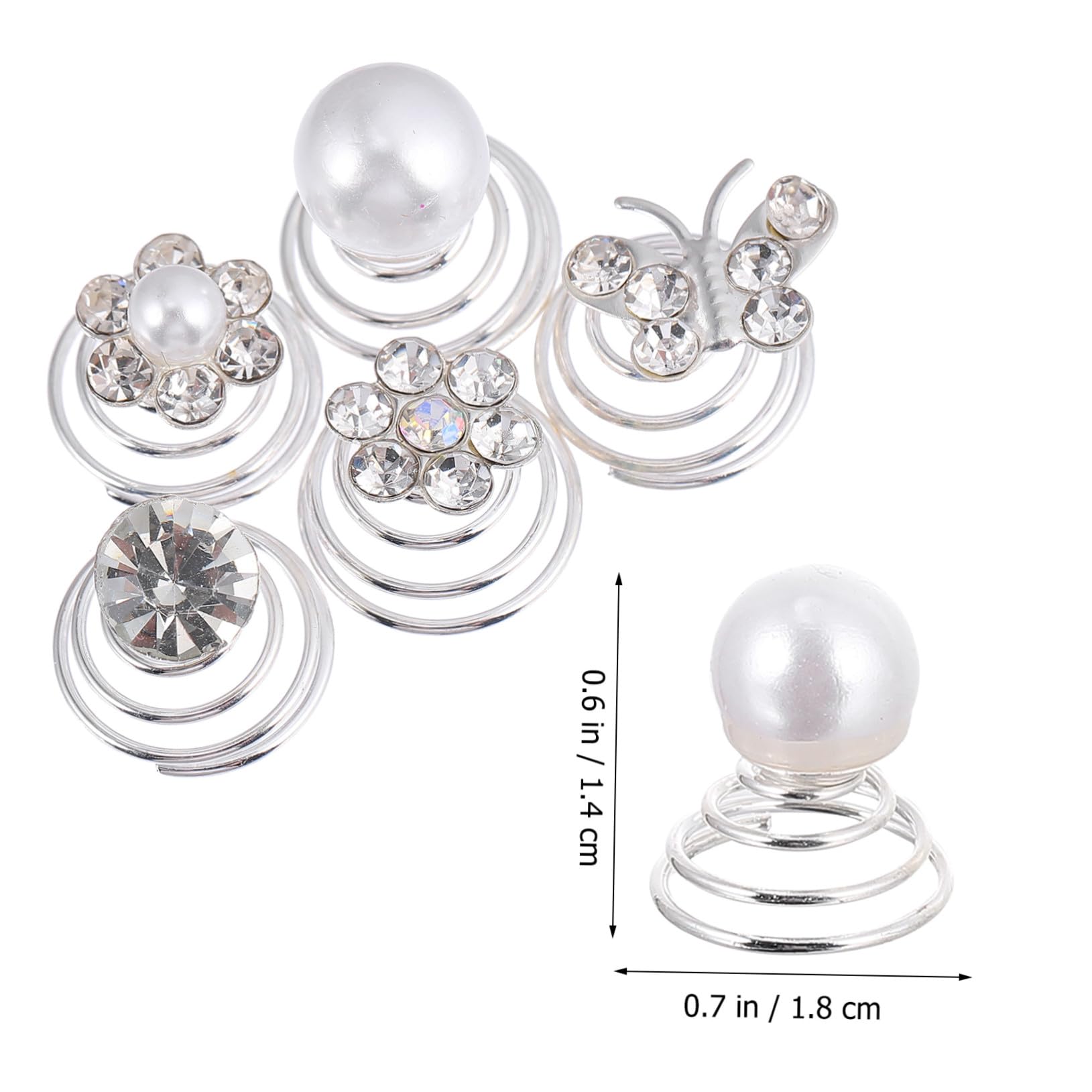 VICASKY 420 Pezzi Fermagli Spirale con e Clip Eleganti per Sposa e Damigelle Accessori Matrimonio Raffinati per Acconciature Raffinate