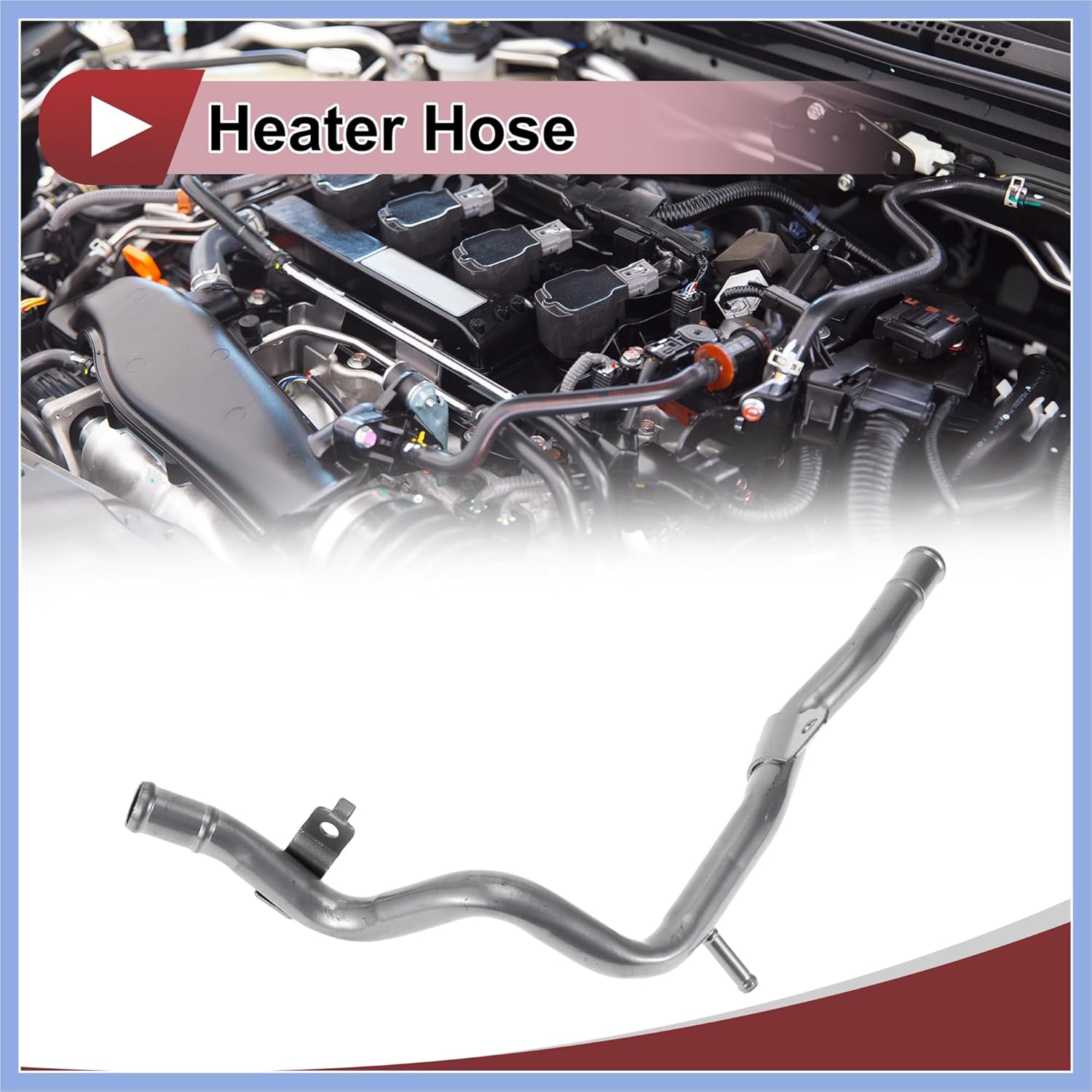 1 Pc Heater Hose for Kia Forte Forte5 2014-2018 Engine Water Inlet Tube Pipe No.254572E000 Silver Tone Metal Stable
